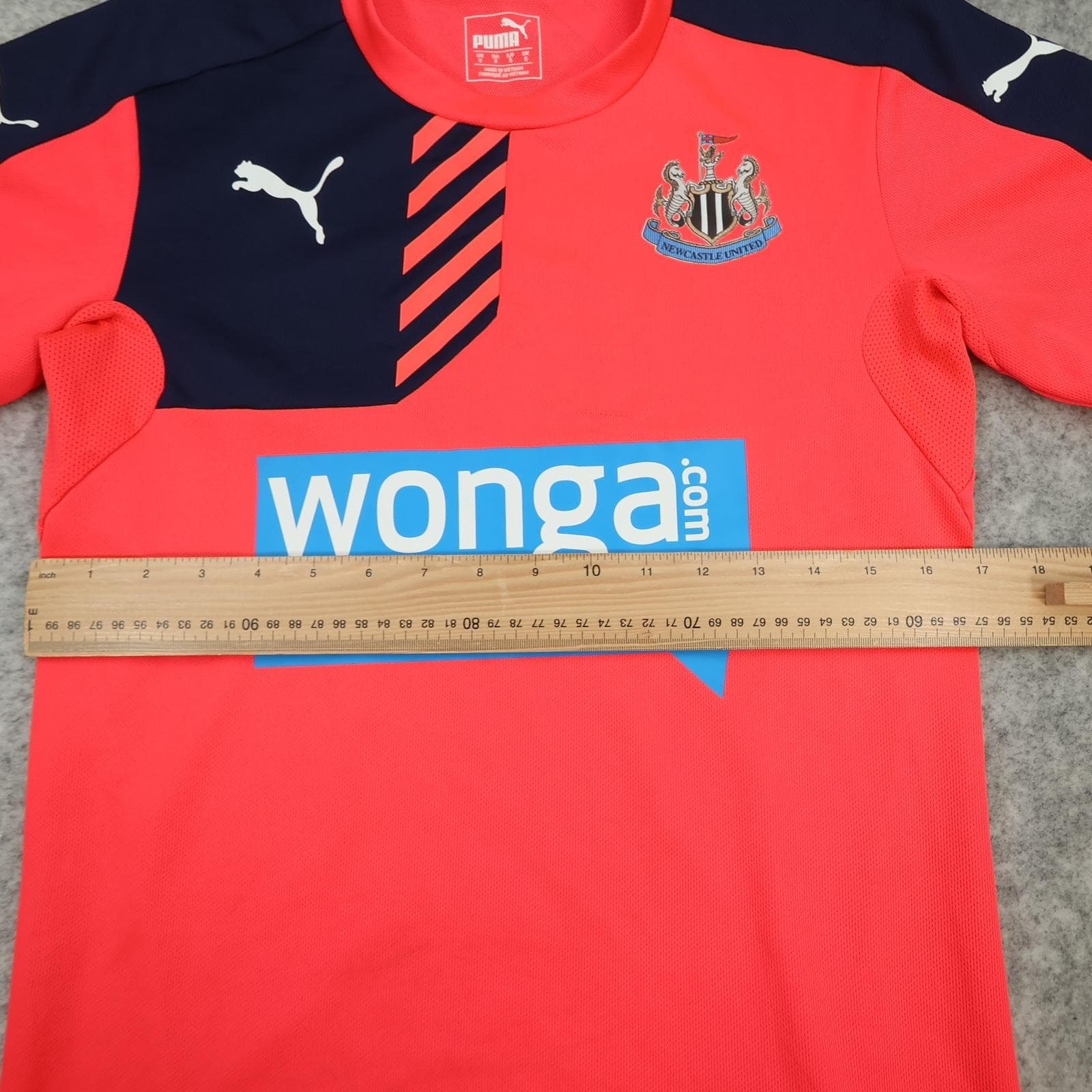 Newcastle United Training Shirt Mens Small Pink Football Puma Wonga 2015 2016 photo 8