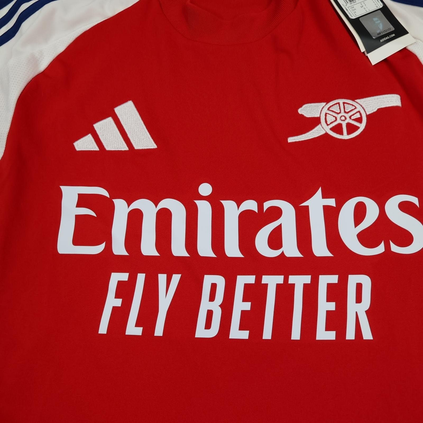 Arsenal Shirt Mens Small Home 2024 2025 Red Adidas Soccer Jersey Slim Fit photo 3
