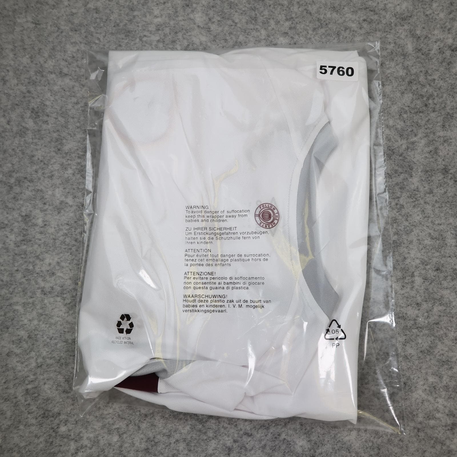 Hearts Shirt Mens Large White Away Long Sleeve Umbro 2018 2019 Soccer Jersey photo 14