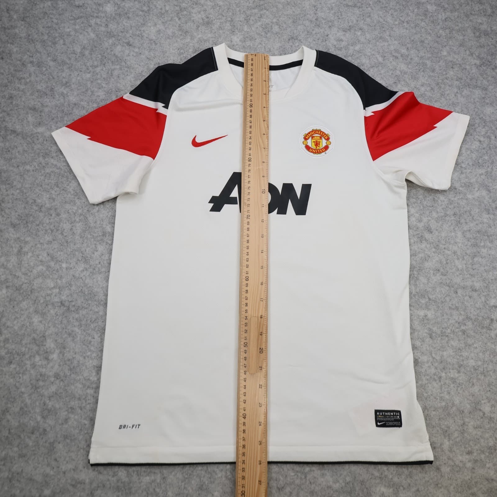 Manchester United Shirt Extra Large Boys White Away 2010 2011 Nike Jersey Kids photo 14