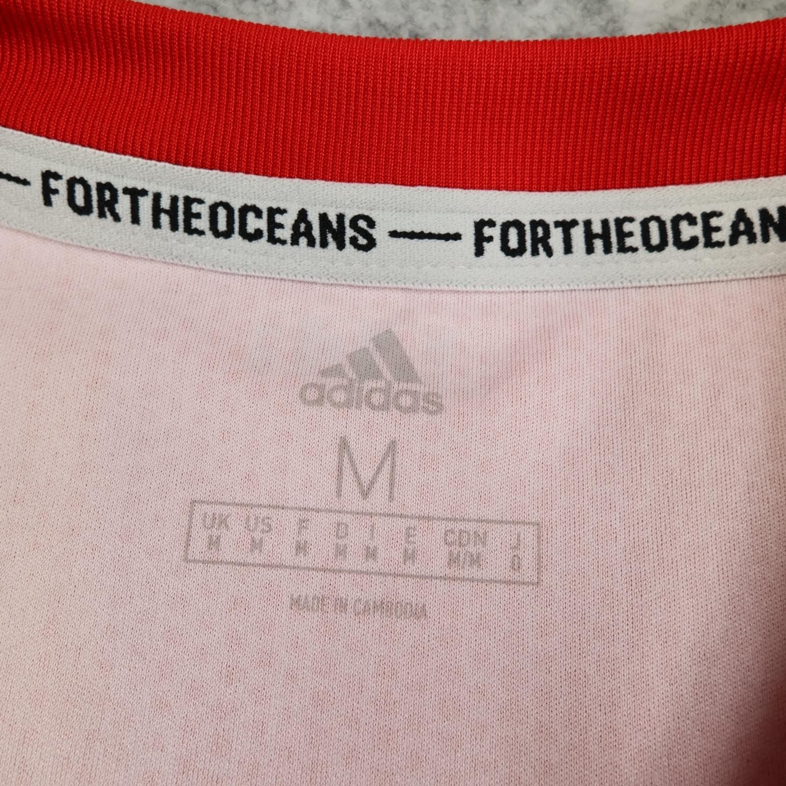 Real Madrid Shirt Mens Medium Red 3rd Kit 2018 2019 Football Adidas Fly Emirates photo 7
