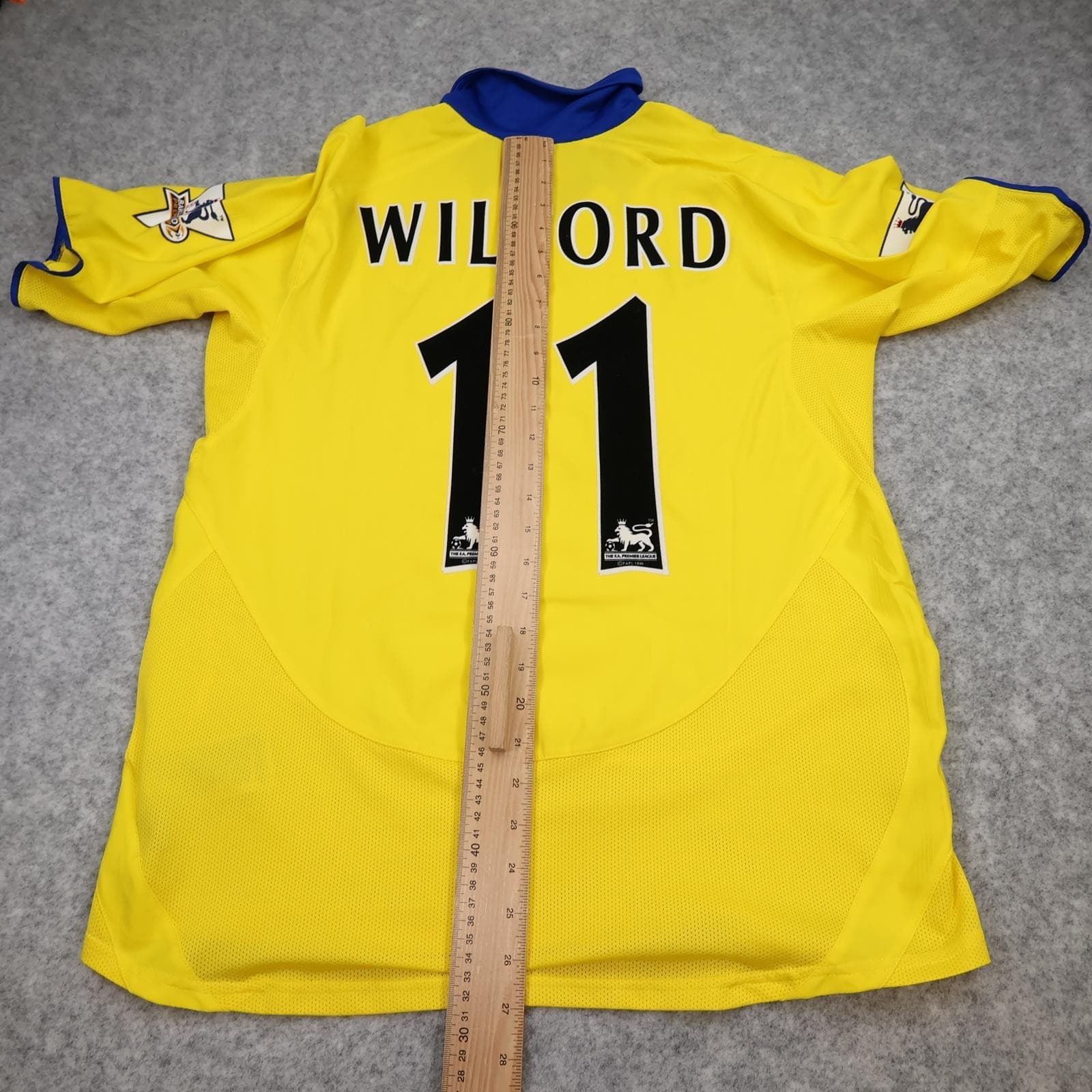 Arsenal Away Shirt Mens Large Yellow 2003 2004 Vintage Nike Wiltord 11 Jersey photo 11