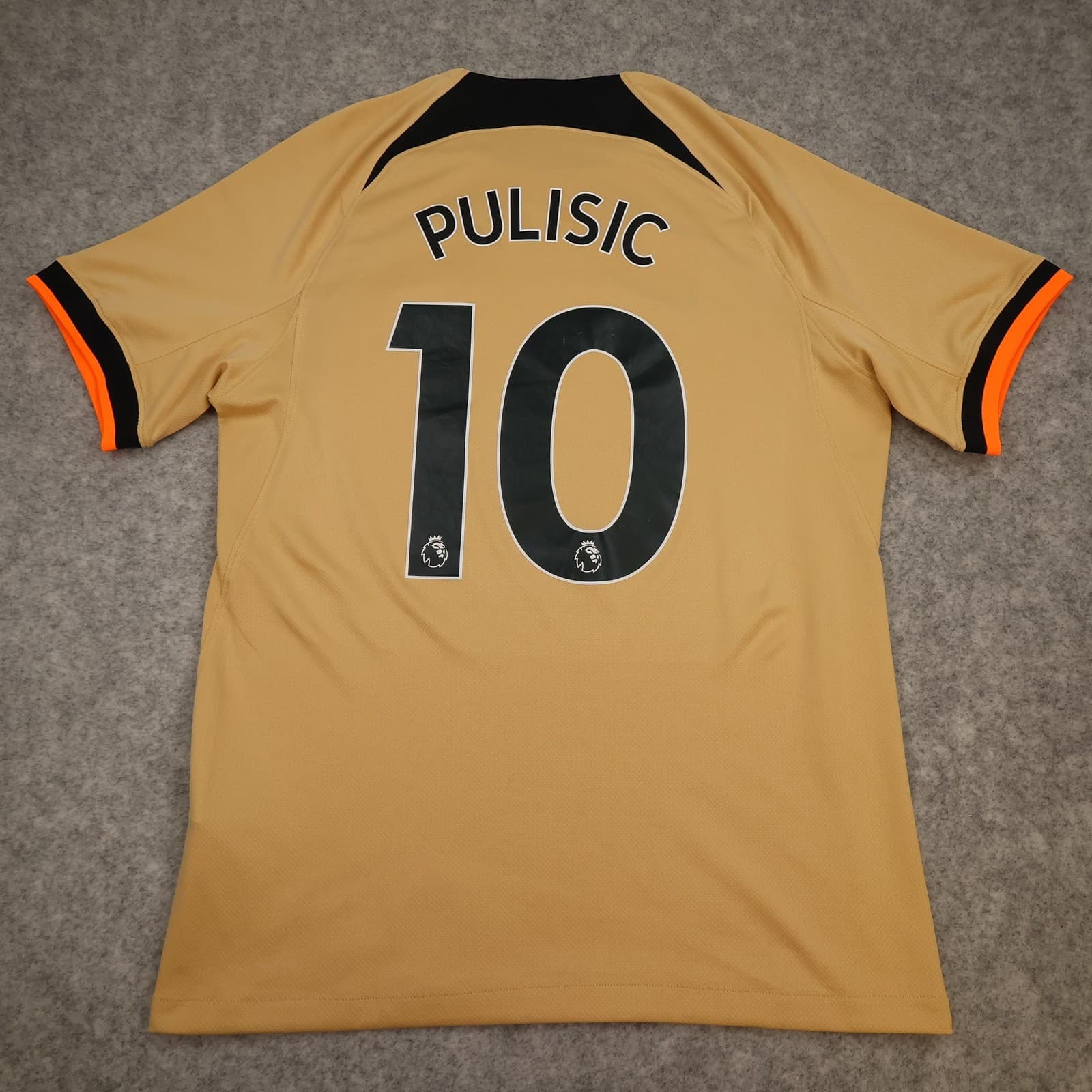 Chelsea Shirt Mens Medium Beige Third Kit 2022 2023 Football Nike Pulisic 10