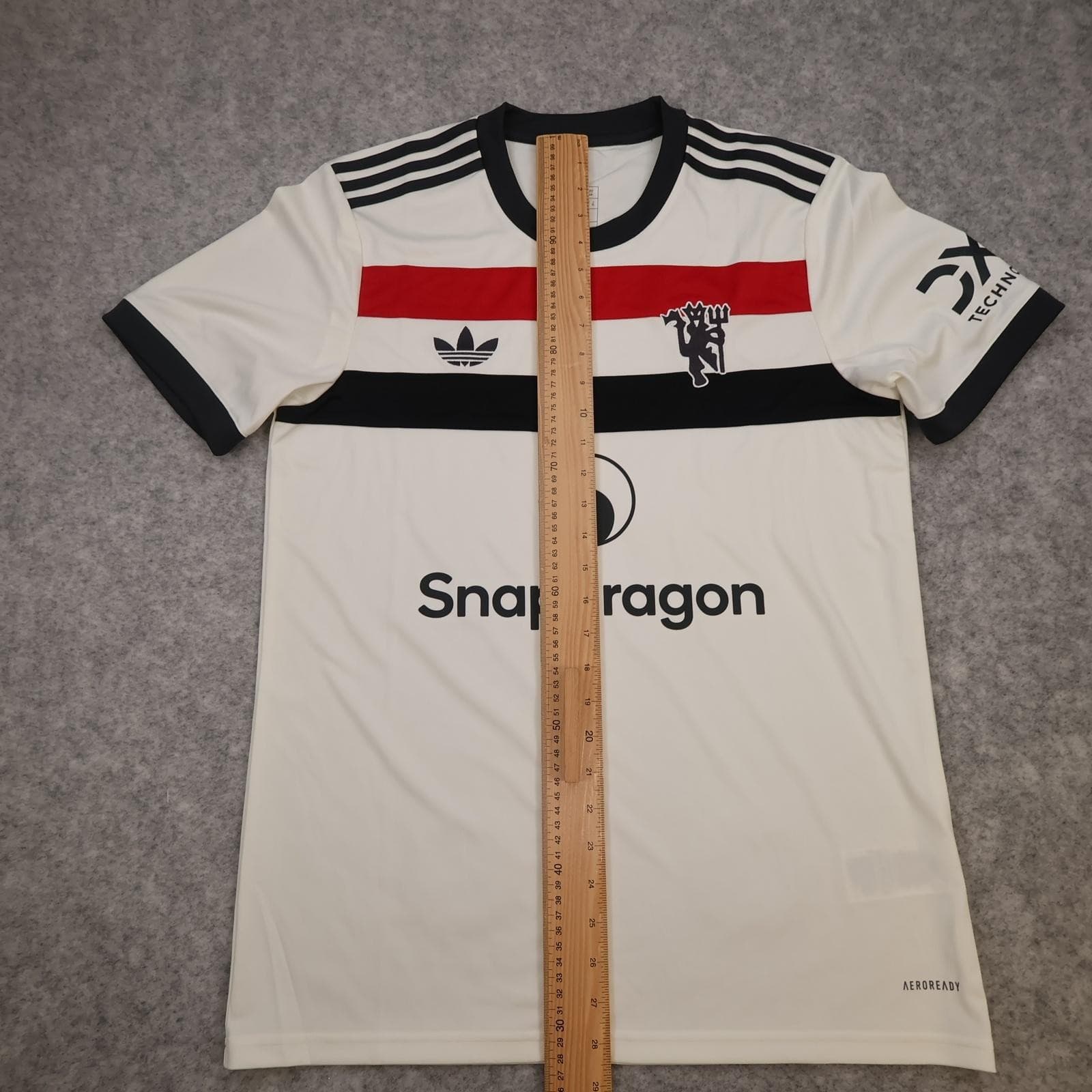 Manchester United Shirt Mens Medium White 3rd Kit 2024 2025 Adidas Snapdragon photo 11