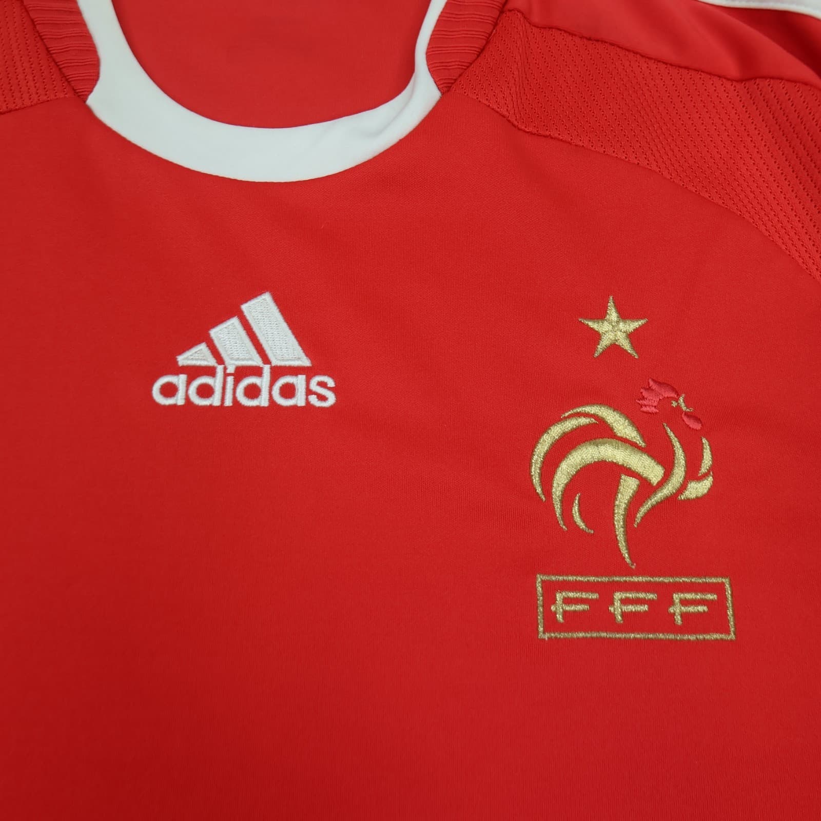 France Football Shirt Extra Large Red Away Kit 2008 2010 Jersey Soccer Les Bleus photo 3