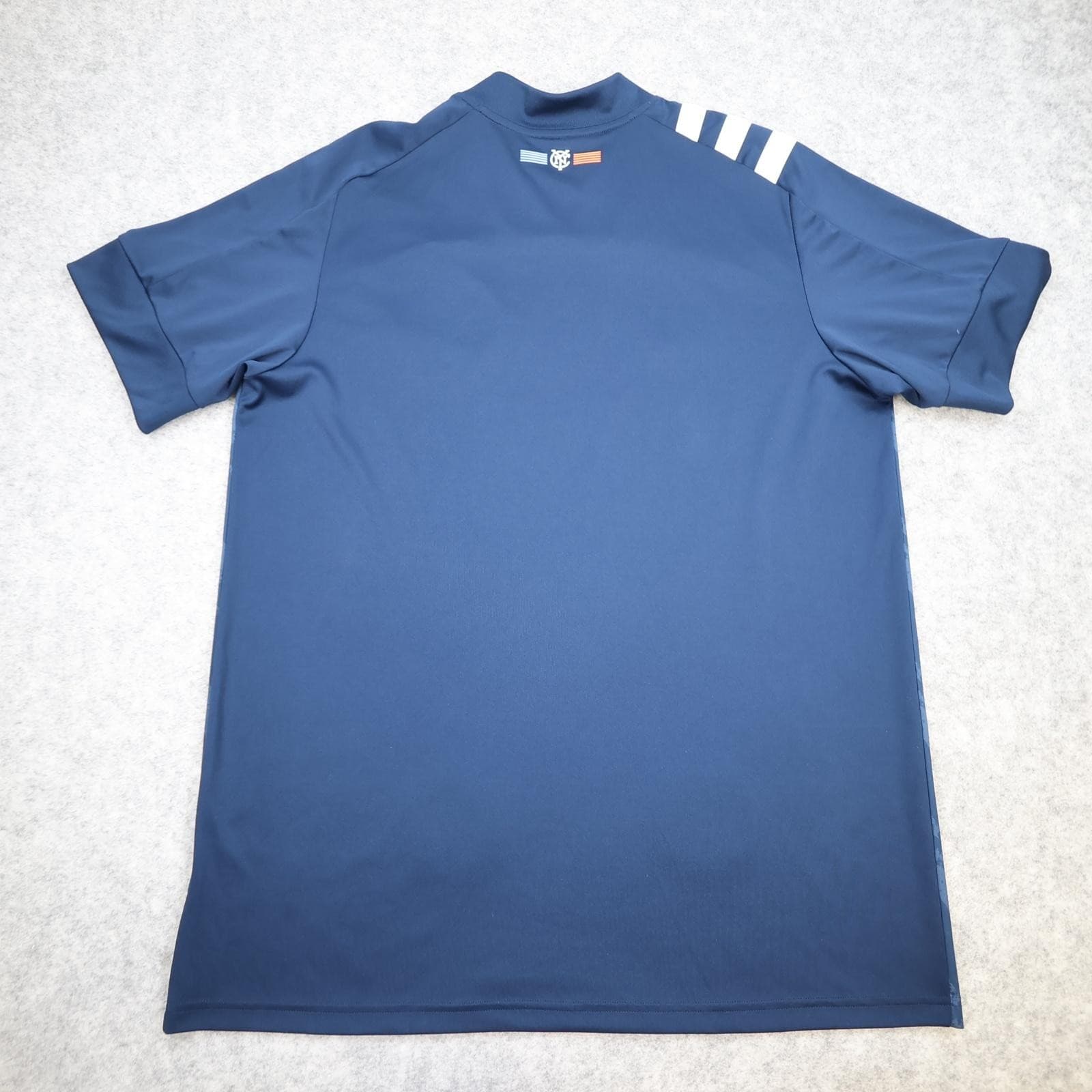 New York City FC Away Shirt Mens XL Blue 2020 Adidas Etihad Airways photo 2
