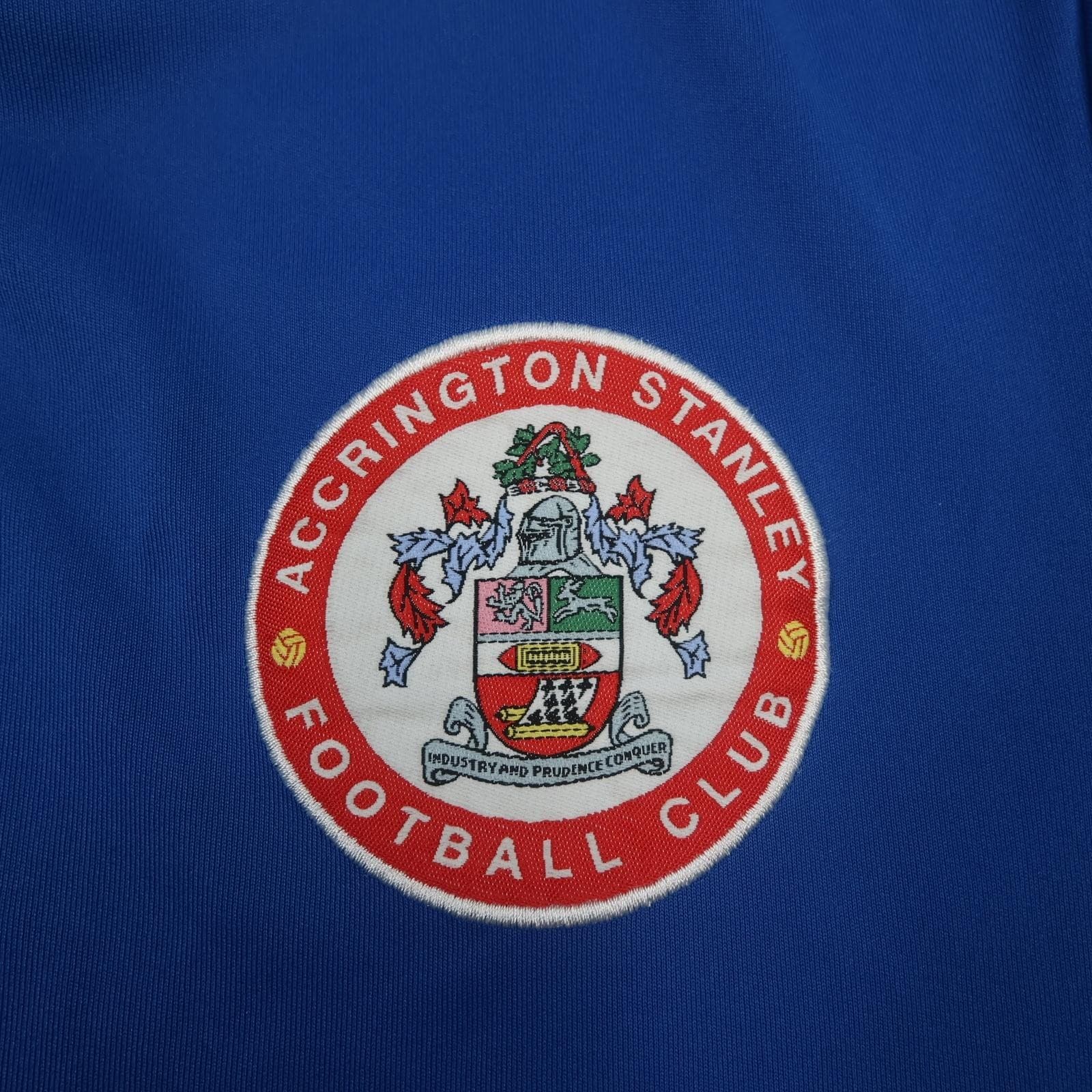 Accrington Stanley Training Shirt Mens Small Blue EFL Football Adidas Jersey photo 4