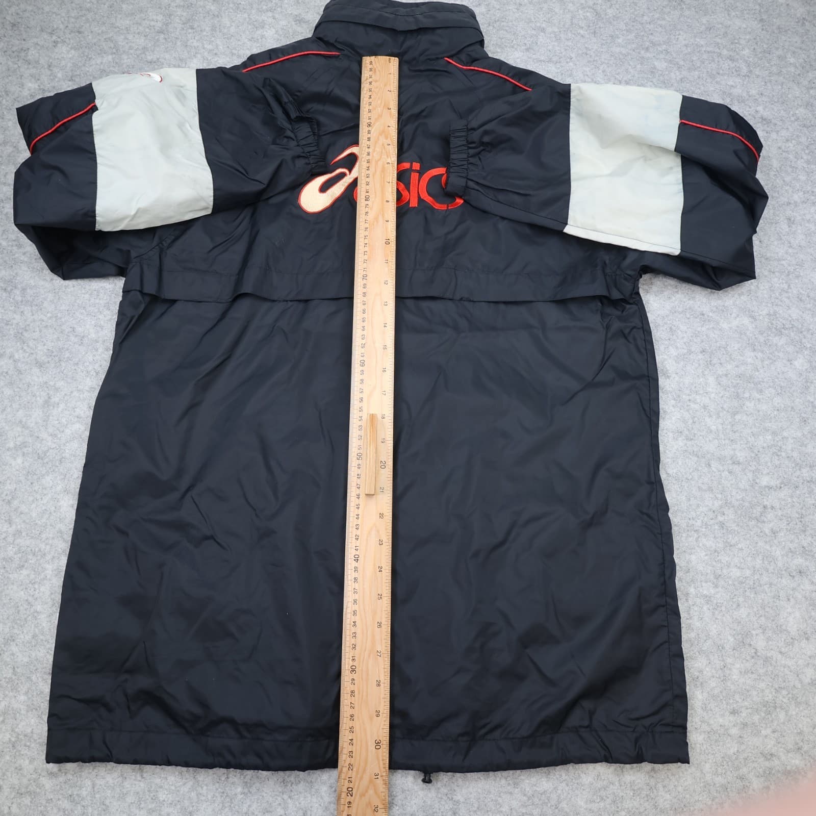 Vintage Sunderland Jacket Small Rain Coat 1997 1998 Asics Soccer Hooded 46" photo 11