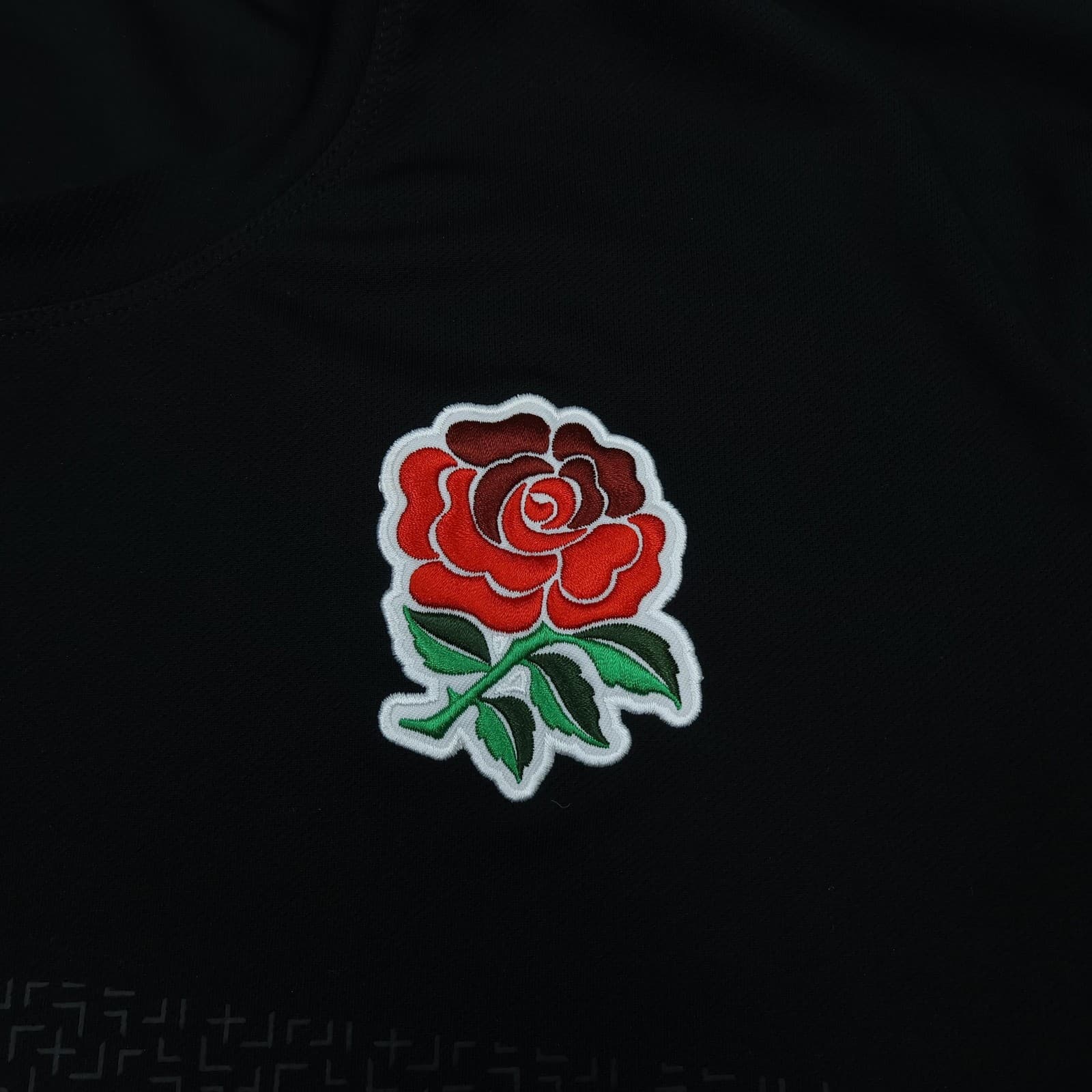 England Rugby Shirt Mens XL Black Rugby Union Nike O2 Authentic Jersey 2011 2012 photo 4