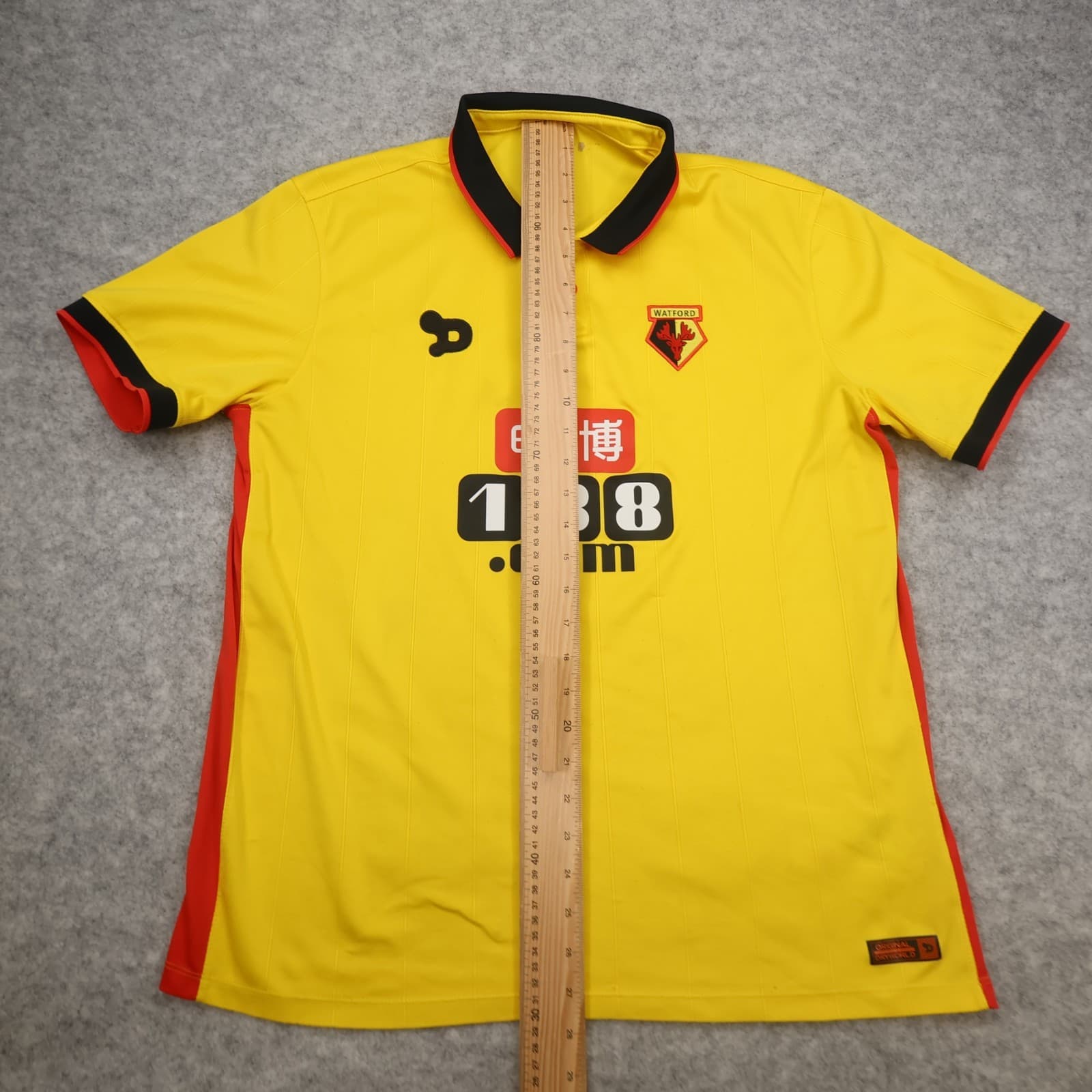 Watford Shirt Large Yellow Home Kit 2016 2017 DryWorld Football Jersey photo 14