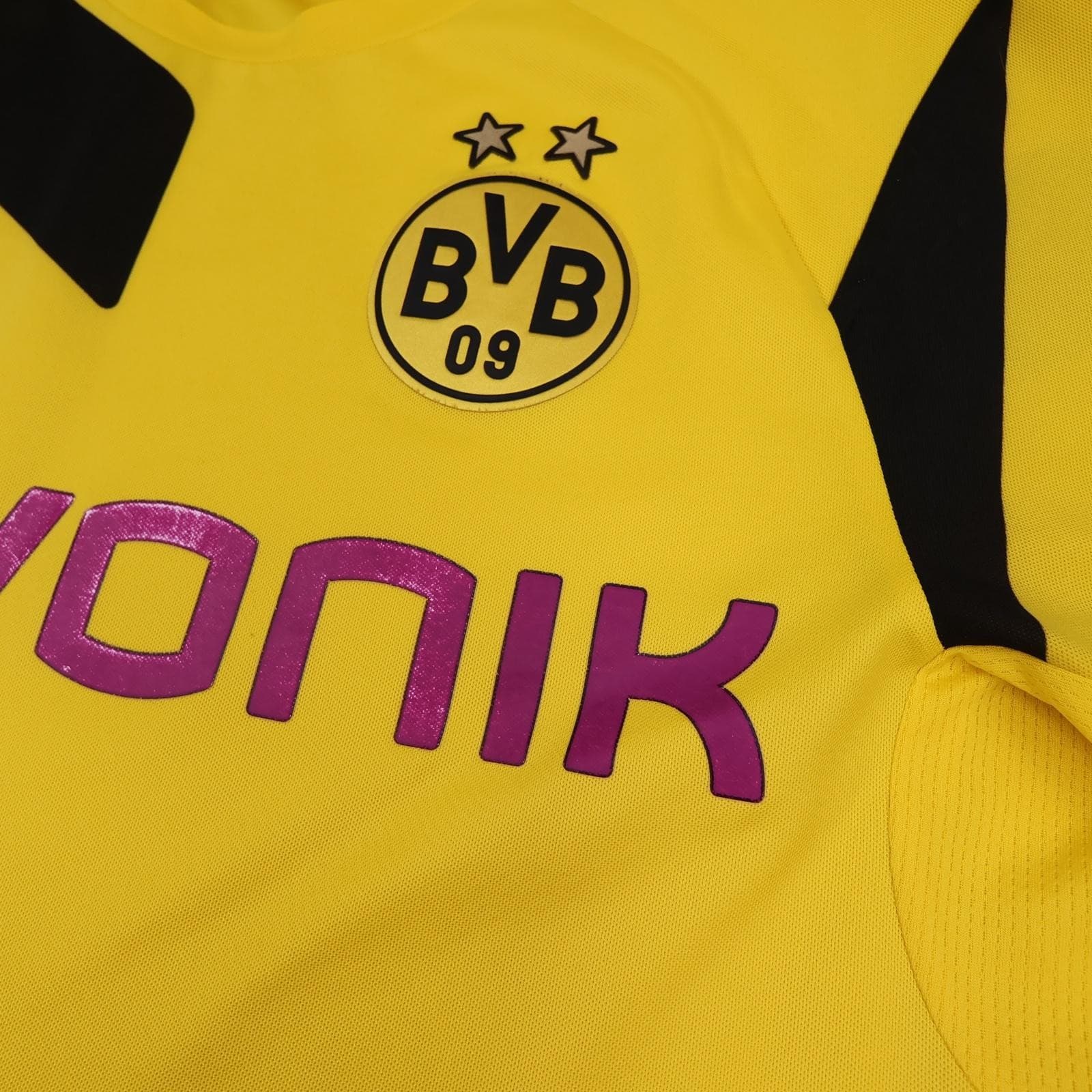 Borussia Dortmund Shirt Mens Medium Yellow Black Home 2014 2015 Puma Jersey photo 5