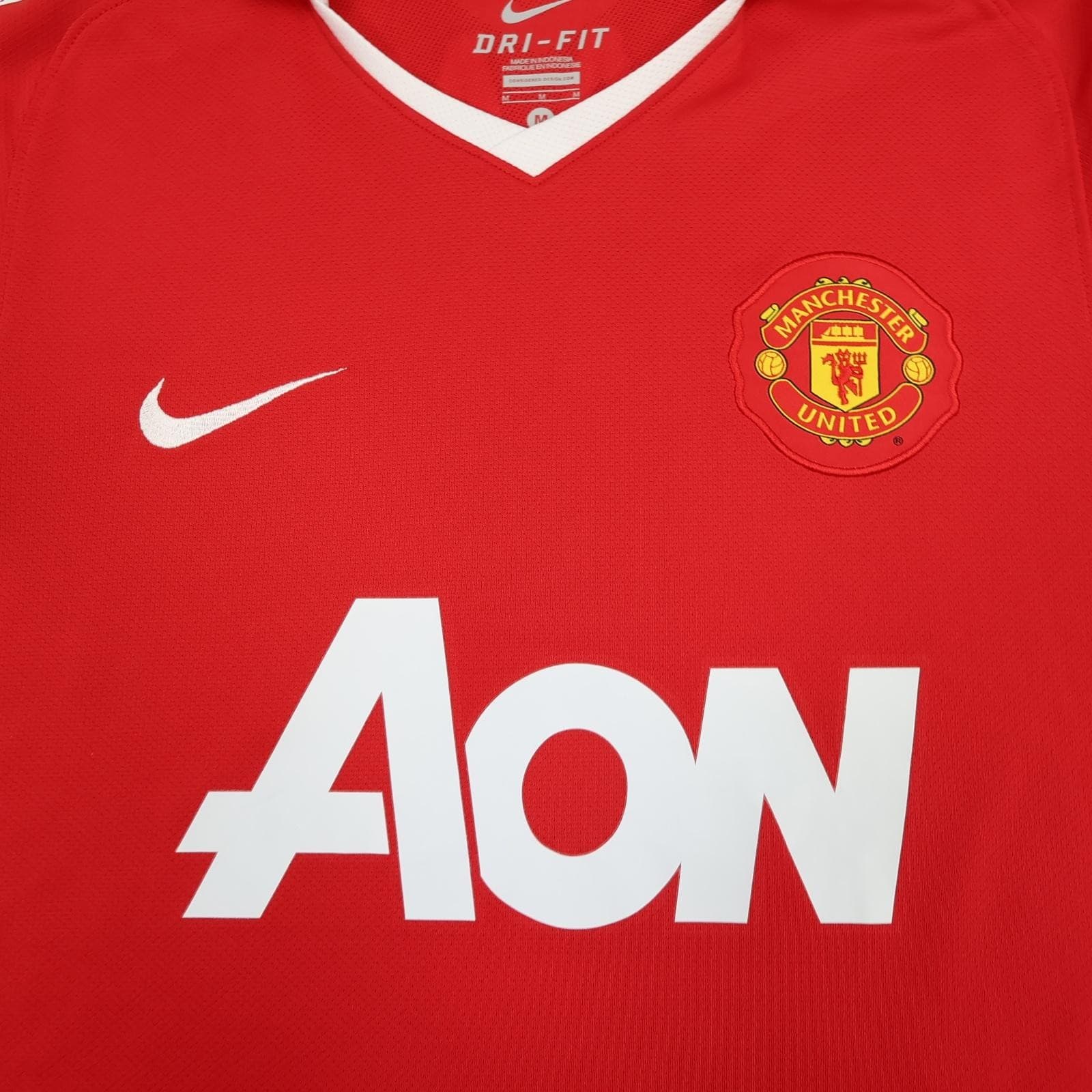 Manchester United Shirt Mens Medium Red Home 2010 2011 EPL Football Nike Nani 17 photo 6