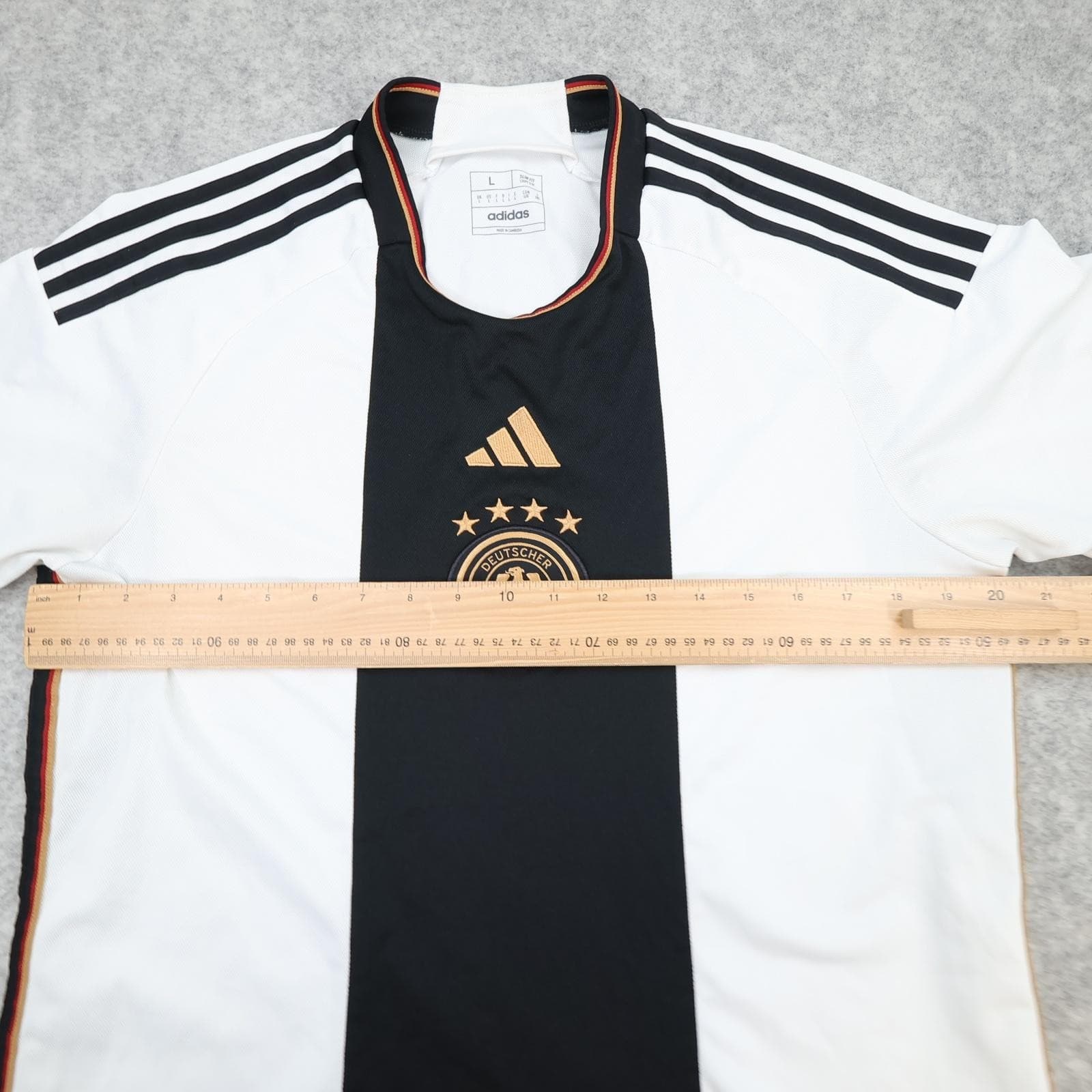 Germany Home Shirt Mens Large White 2022 2023 Football Adidas Soccer Jersey photo 8