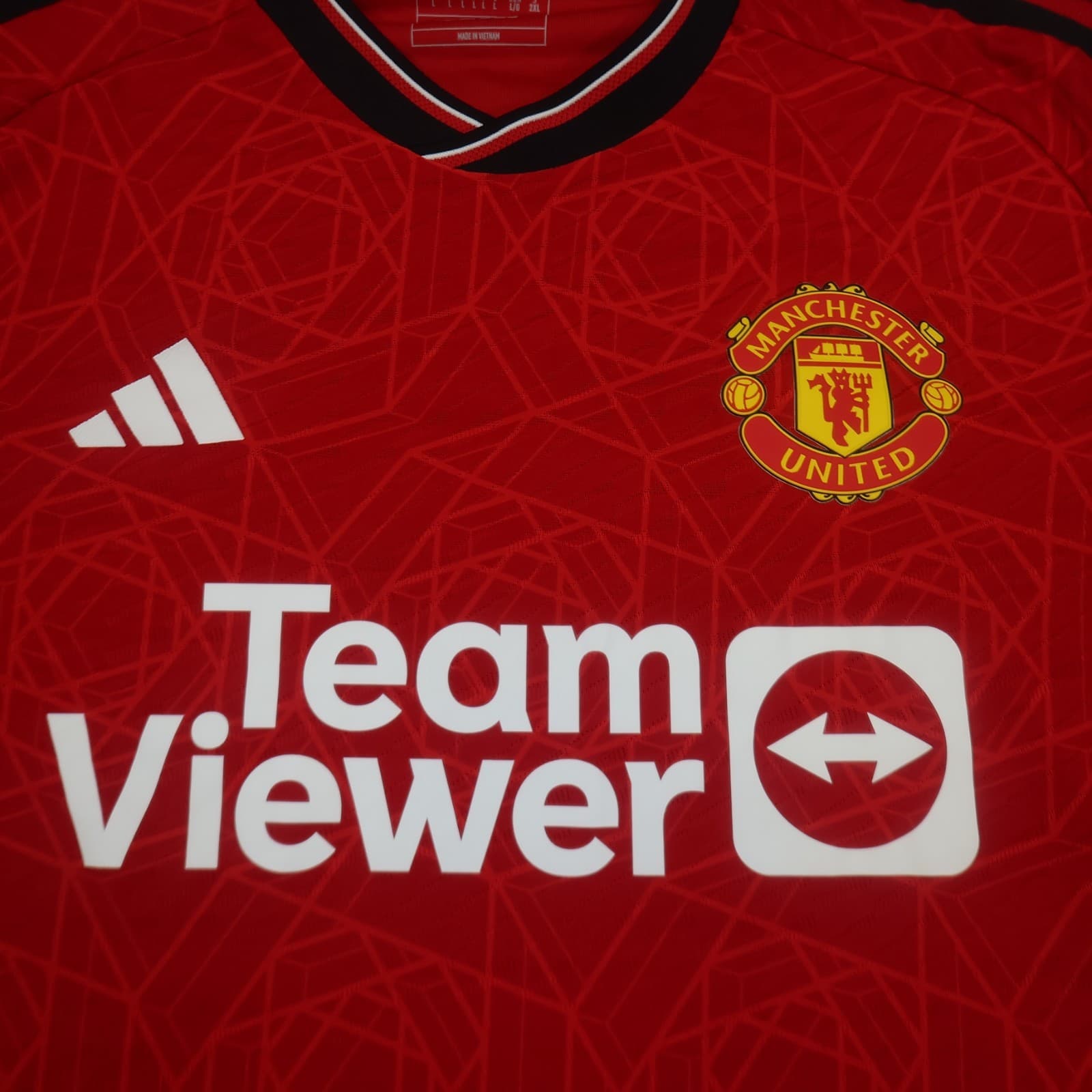 Manchester United Shirt Large Red Home Kit 2023 2024 Adidas Jersey Heat Ready photo 5