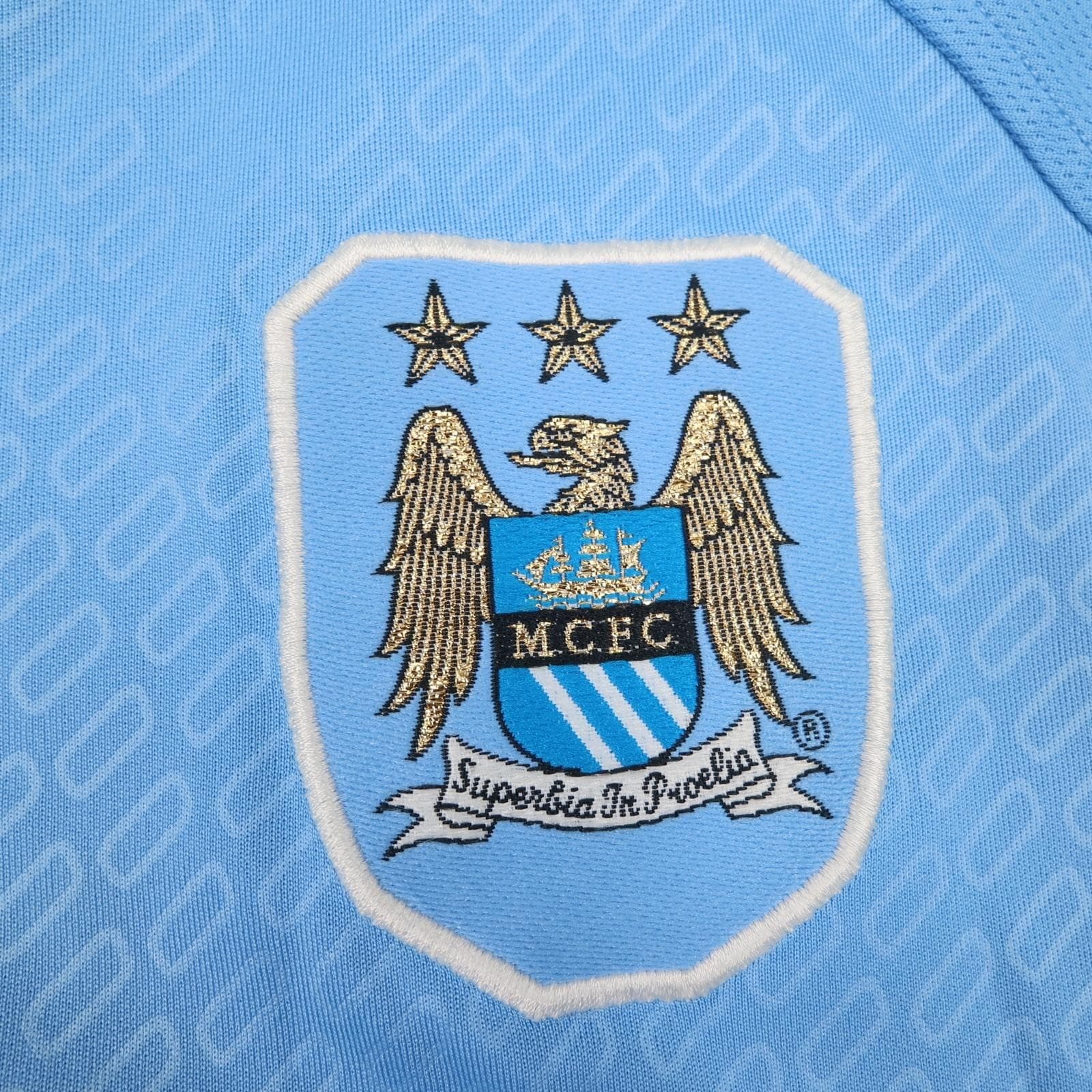 Vintage Manchester City Shirt Mens Medium Blue Home Football Reebok 2005 2007 photo 4