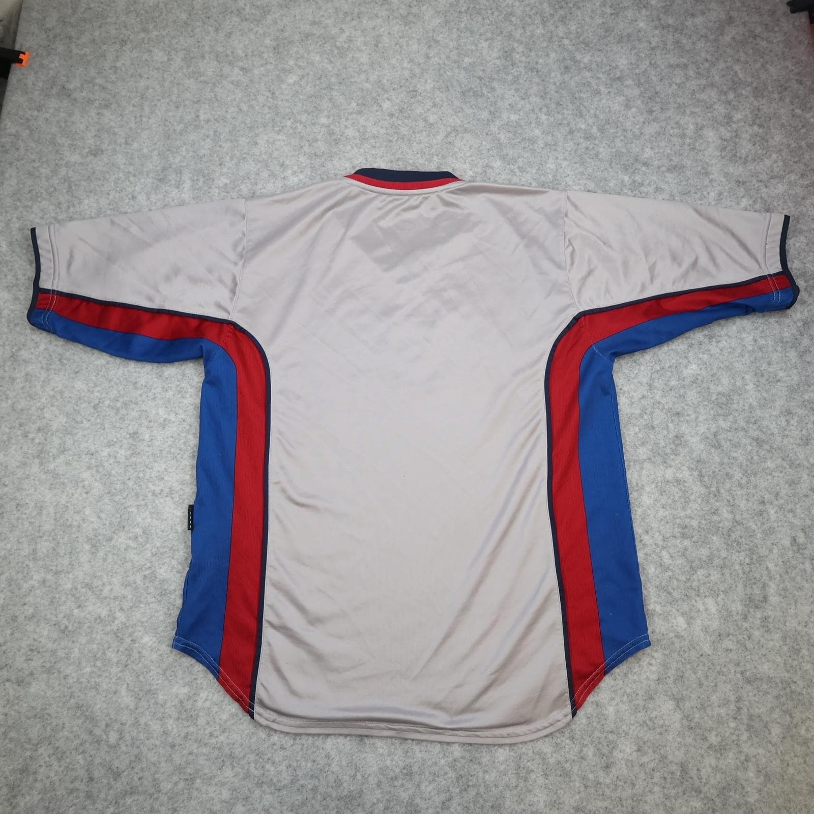 Barcelona Away Shirt Mens Medium Grey Football Nike Short Sleeve Jersey photo 2