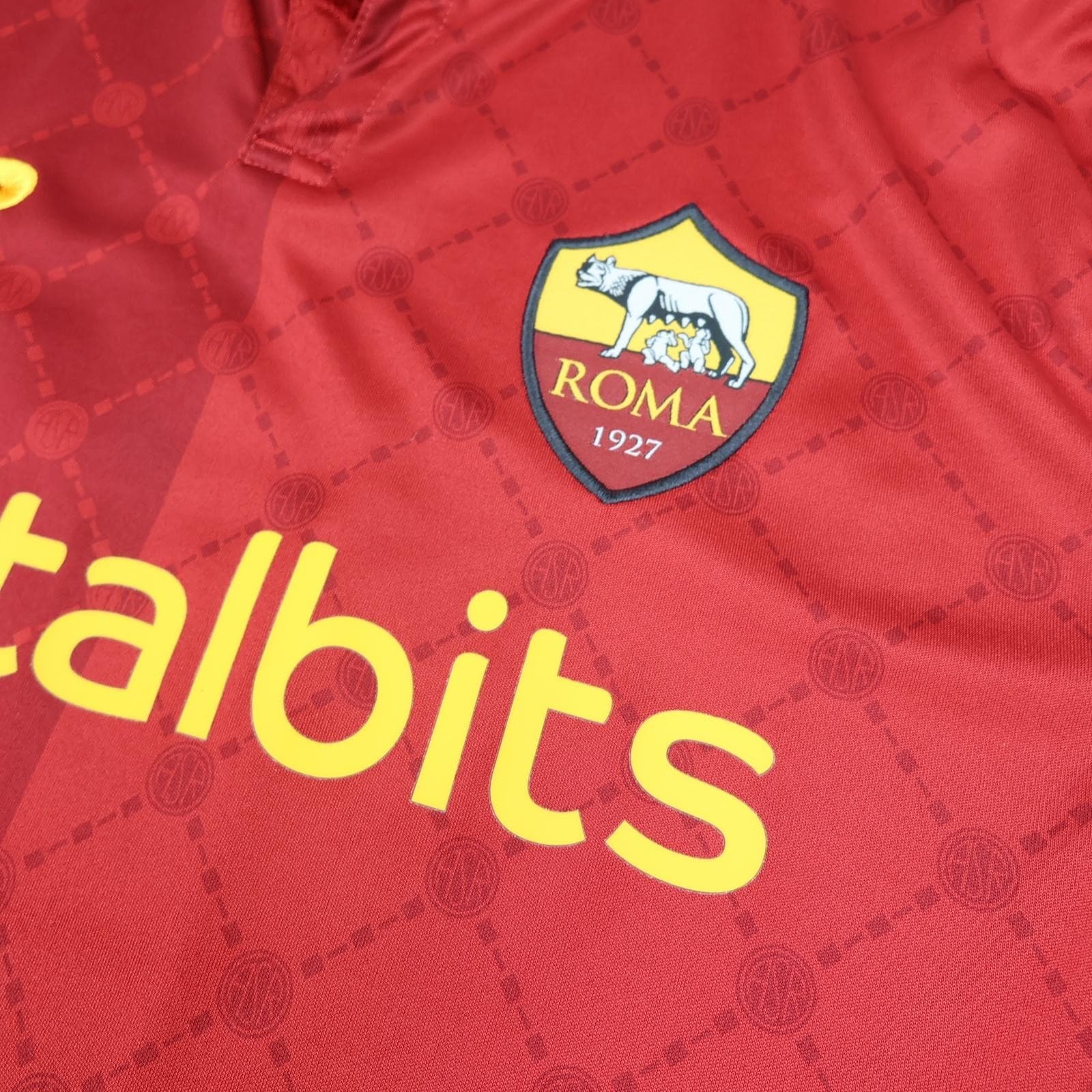 AS Roma Shirt Mens Medium Red Home 2022 2023 New Balance Totti 10 Soccer Jersey photo 5