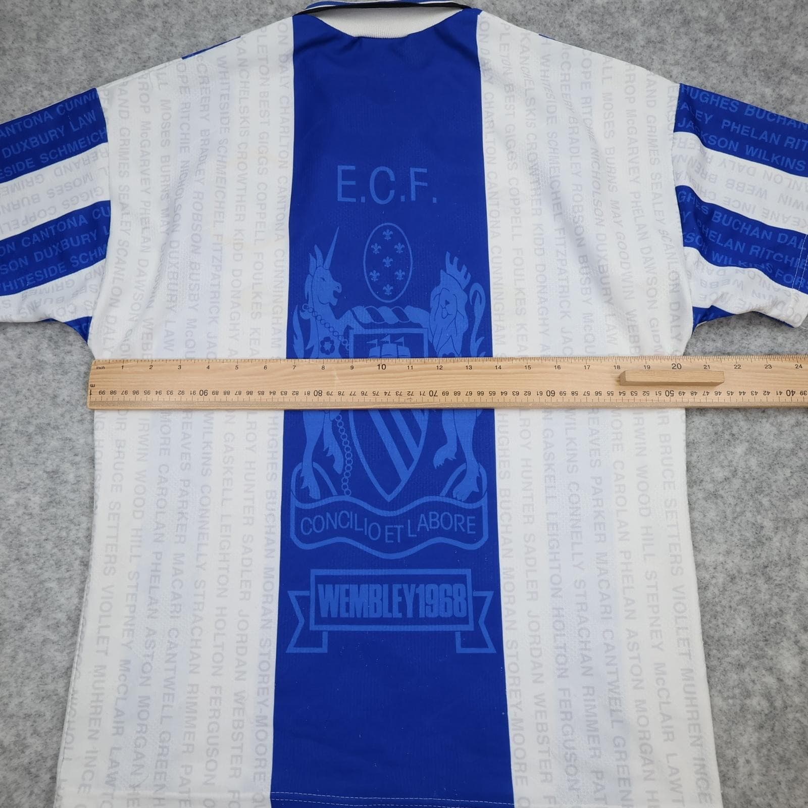 Vintage Manchester United Shirt Mens Medium Blue 3rd Football Umbro Sharp 90s photo 10