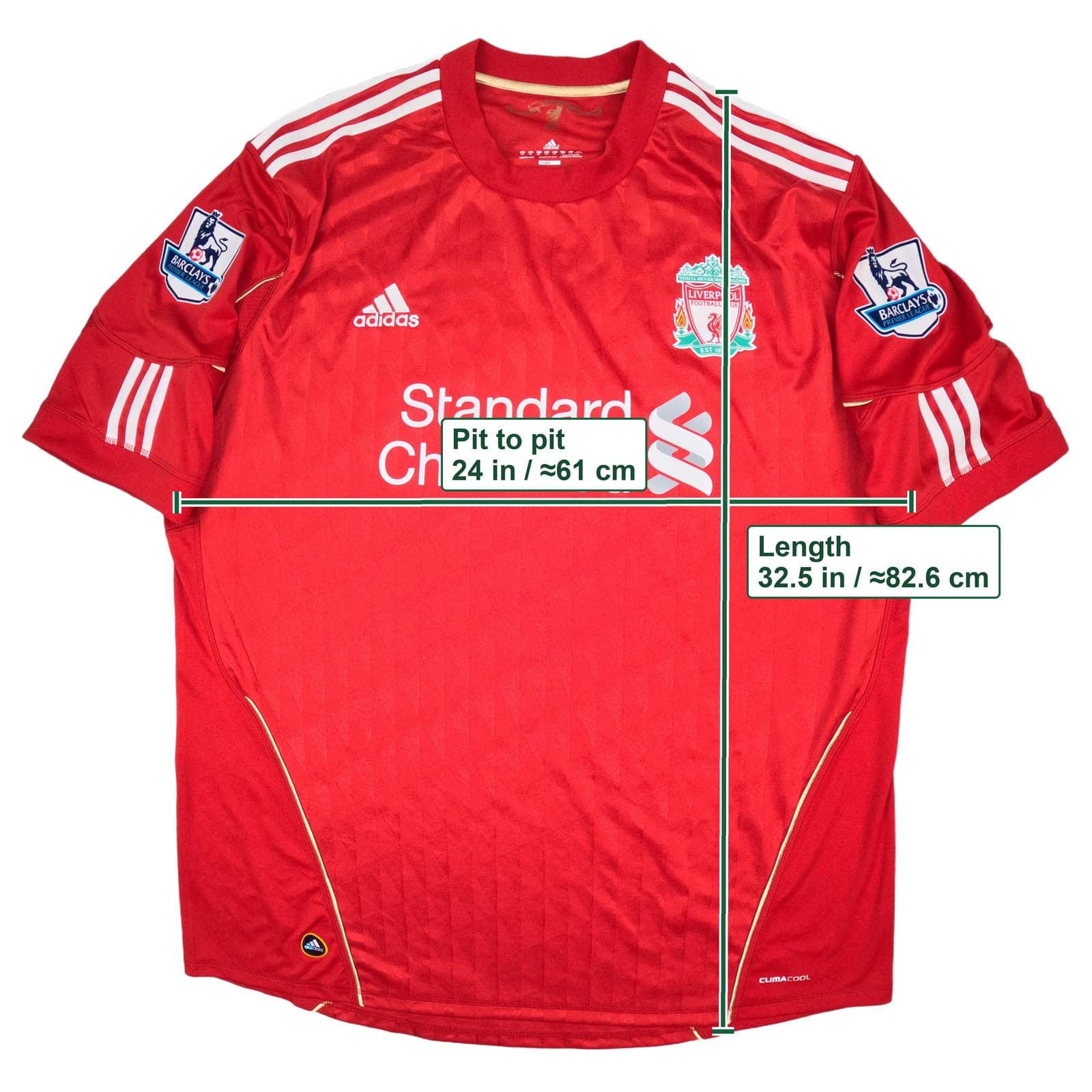 Liverpool Football Shirt Adult 2XL Red Home 2010 2012 adidas Torres 9 Jersey photo 5