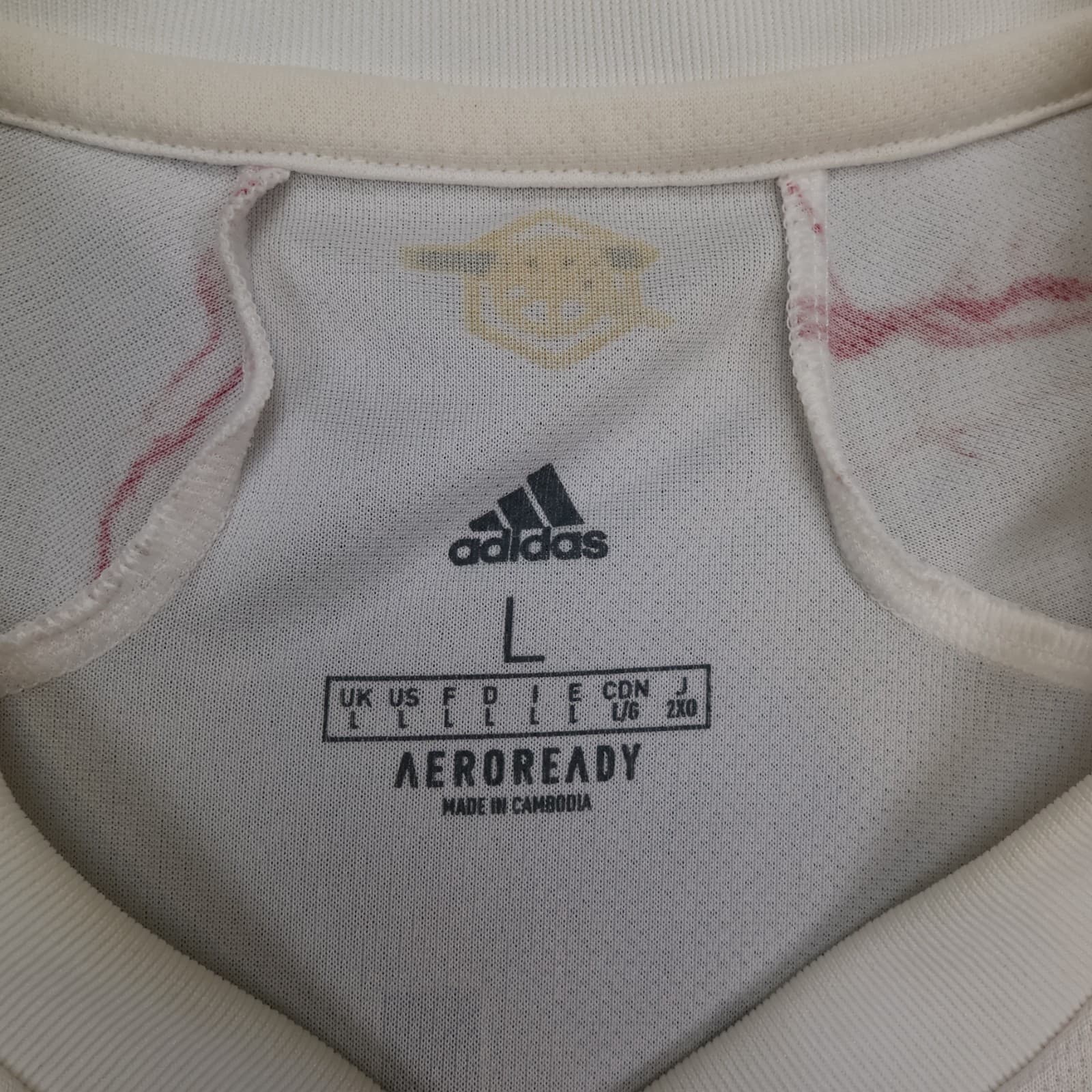 Arsenal Shirt Large White Away Kit 2021 2022 Adidas Jersey Soccer Bukayo Saka 7 photo 6