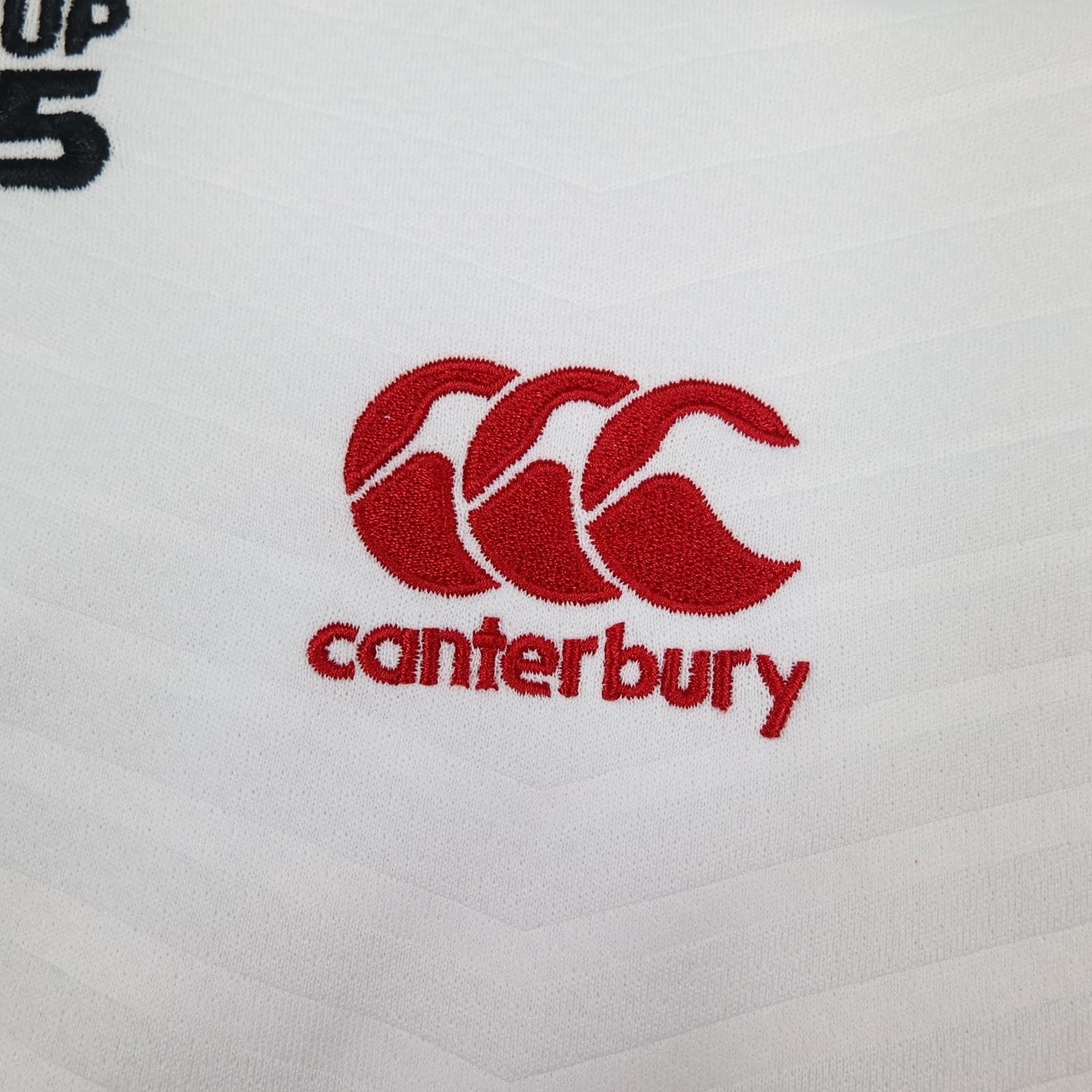 England Rugby World Cup Shirt Mens Large White Rugby Union Canterbury 2015 photo 9