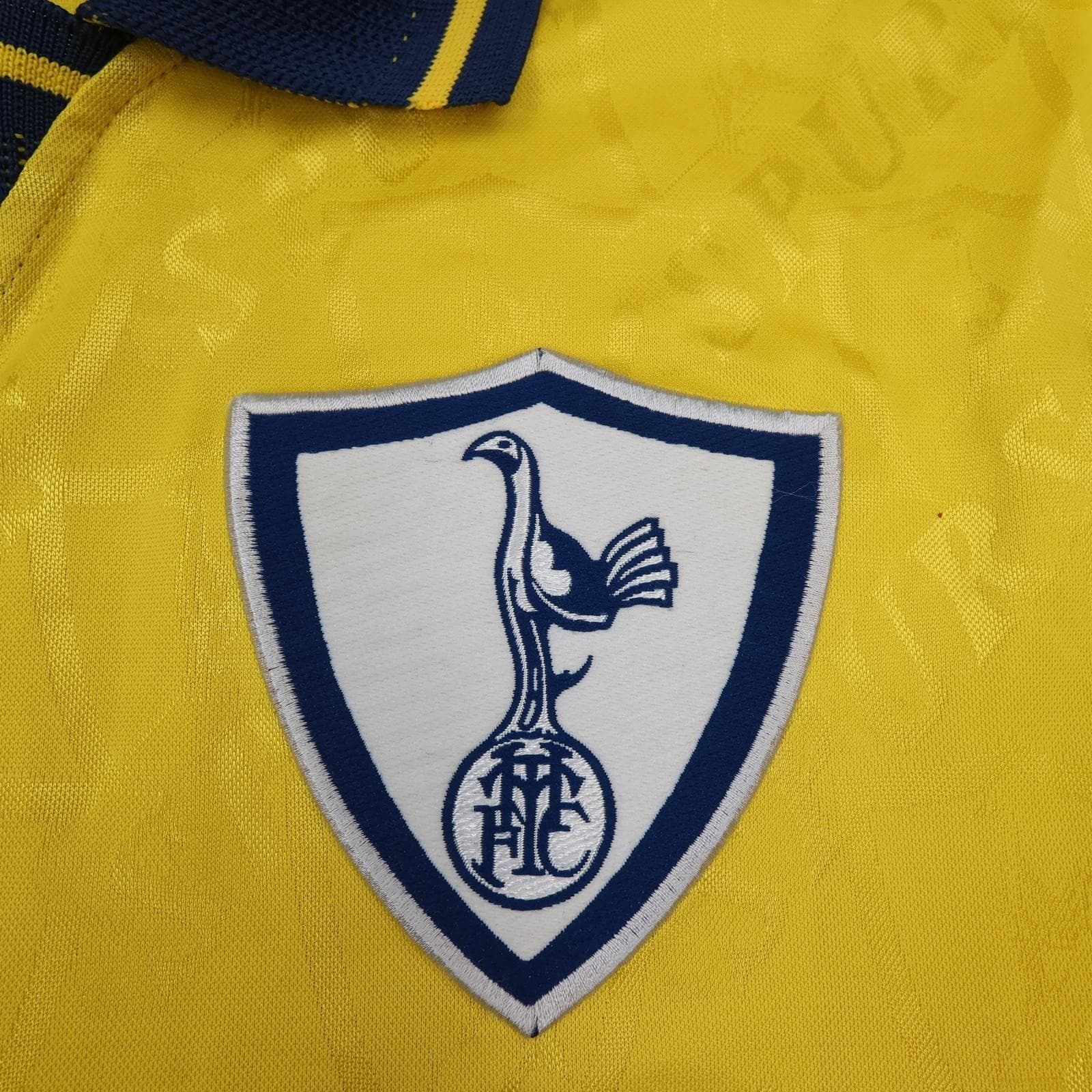 Vintage Tottenham Hotspur Shirt Mens Medium Yellow Away 1995 1997 Pony HP photo 4
