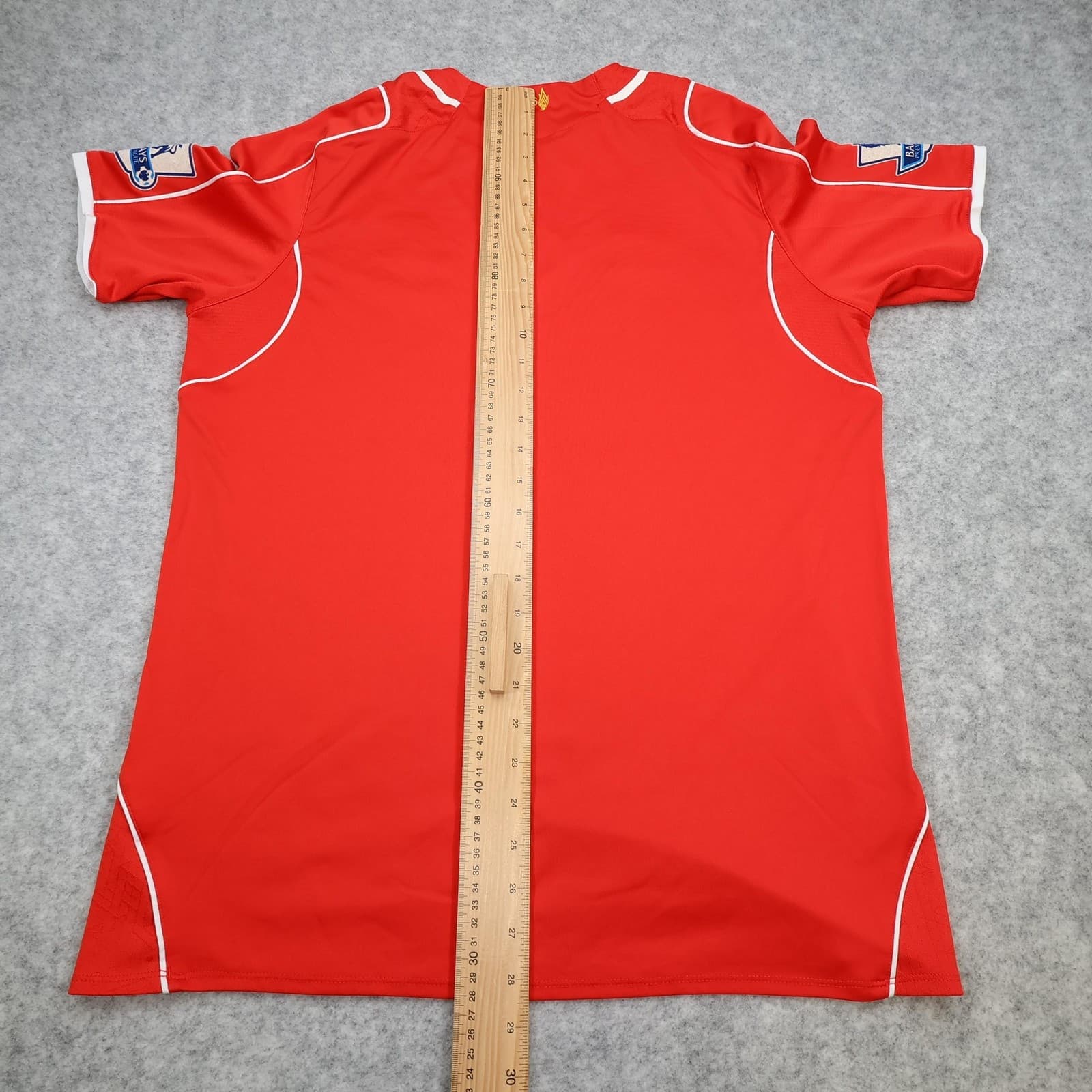 Liverpool Shirt Mens Large Red Home 2014 2015 Football Warrior Soccer Jersey photo 13