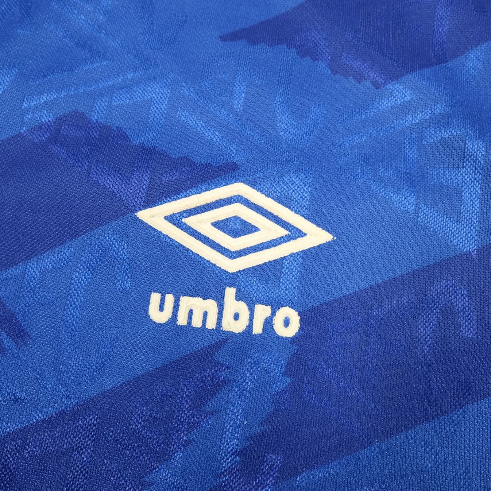 Vintage Everton Shirt Large Blue Home Kit 1991 1993 Umbro Soccer Jersey NEC photo 5
