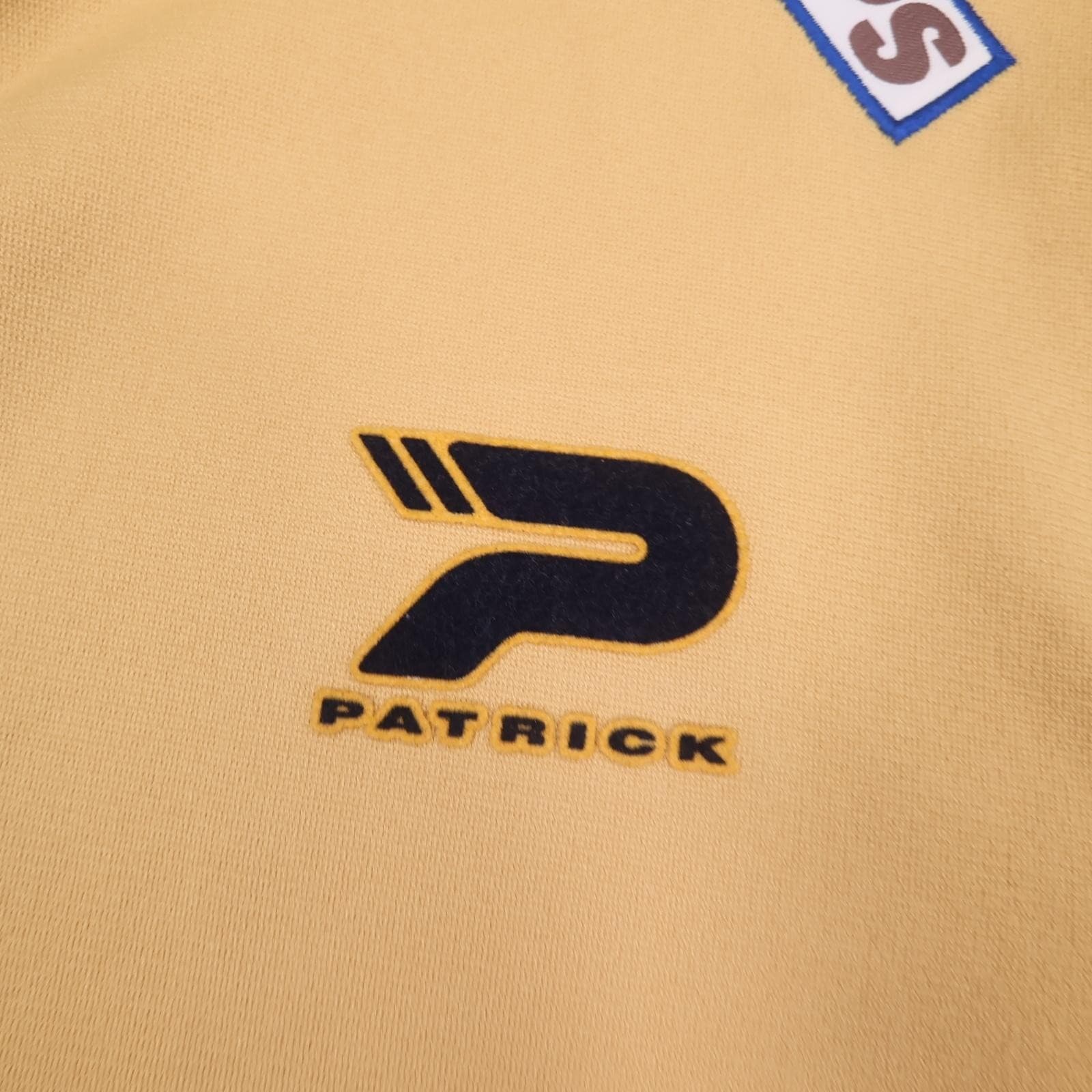 Vintage Leeds Rhinos Shirt Mens Large Gold Rugby League Patrick Tetley's KIA photo 5
