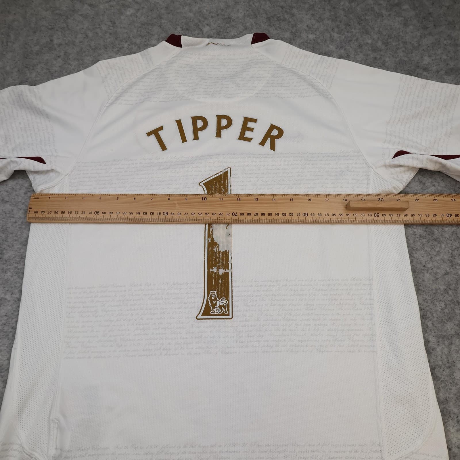 Arsenal Away Shirt Mens Medium White 2007 2008 EPL Football Nike Jersey Tipper 1 photo 13