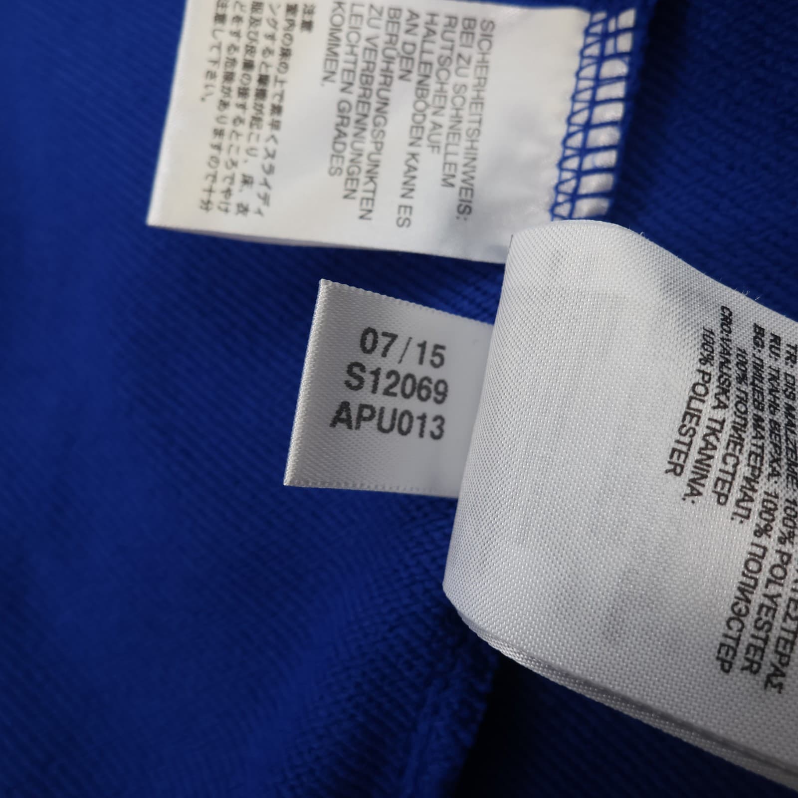 Chelsea Football Drill Top Extra Large Blue Adidas 2015 2016 Soccer Pullover photo 7