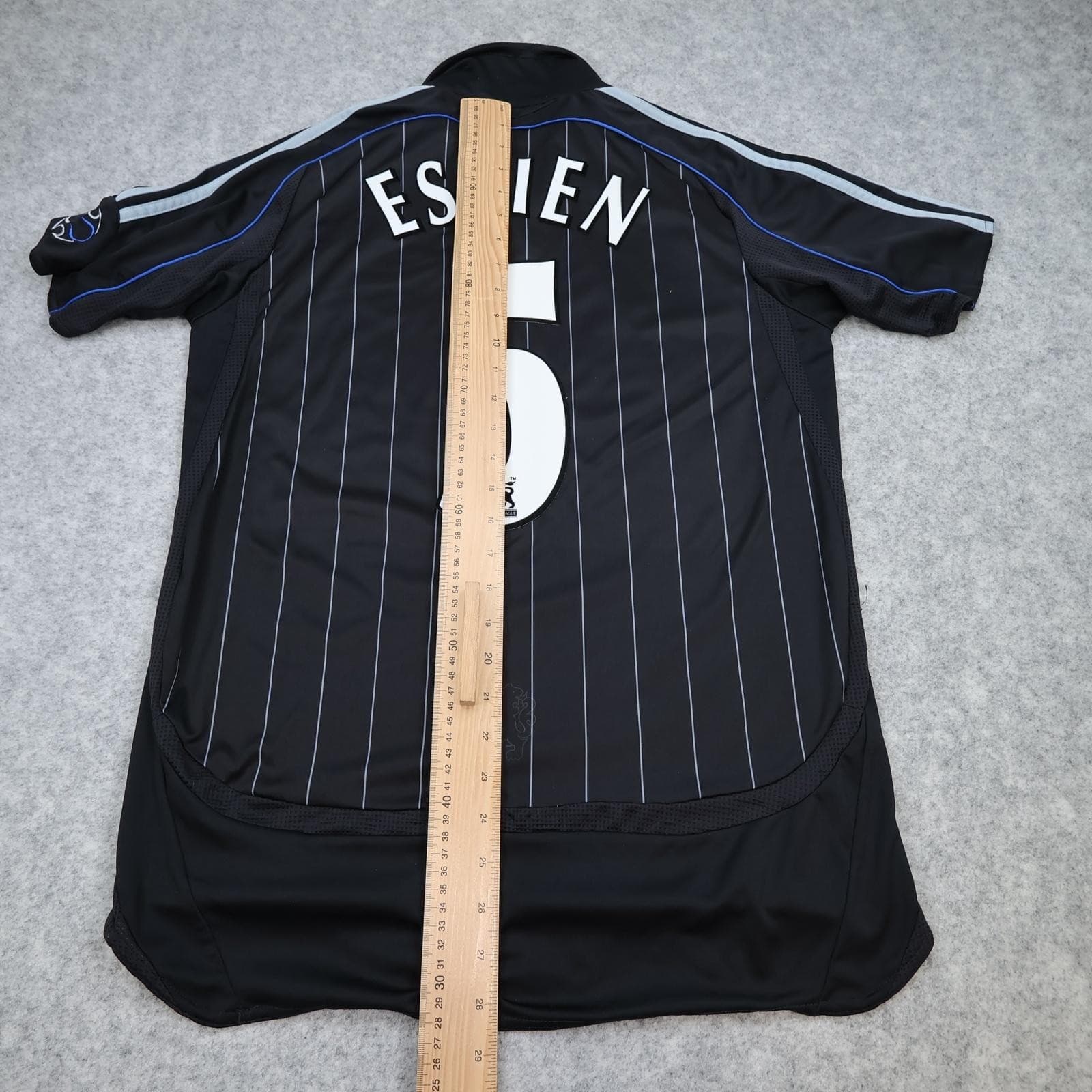 Chelsea Shirt Mens Small Black Third Kit 2006 2007 Adidas Essien 5 Soccer Jersey photo 12