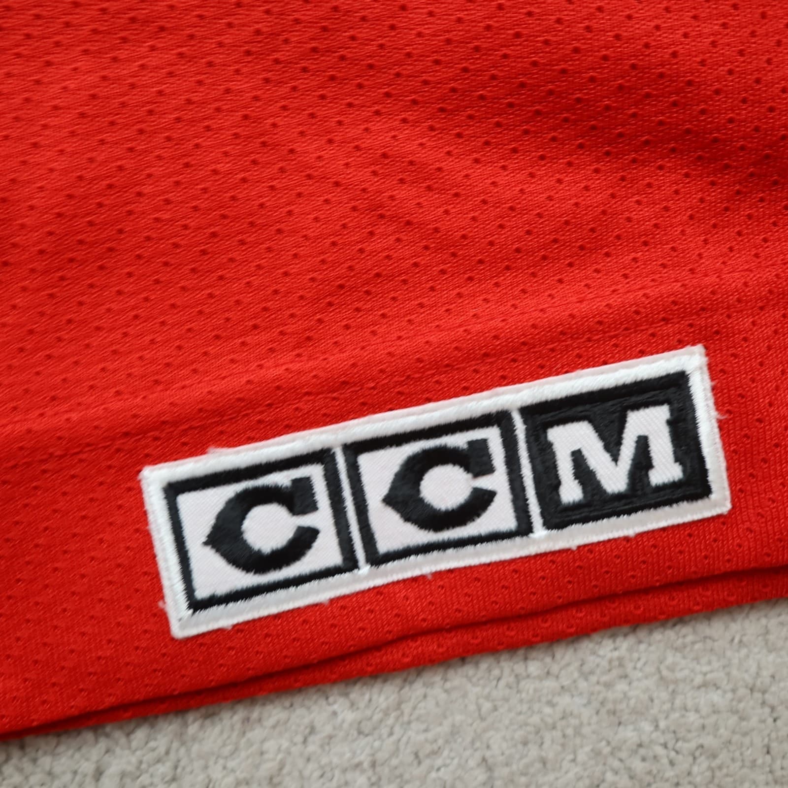 Vintage Dallas Stars Jersey Large Red NHL 90s Hockey Shirt CCM photo 6