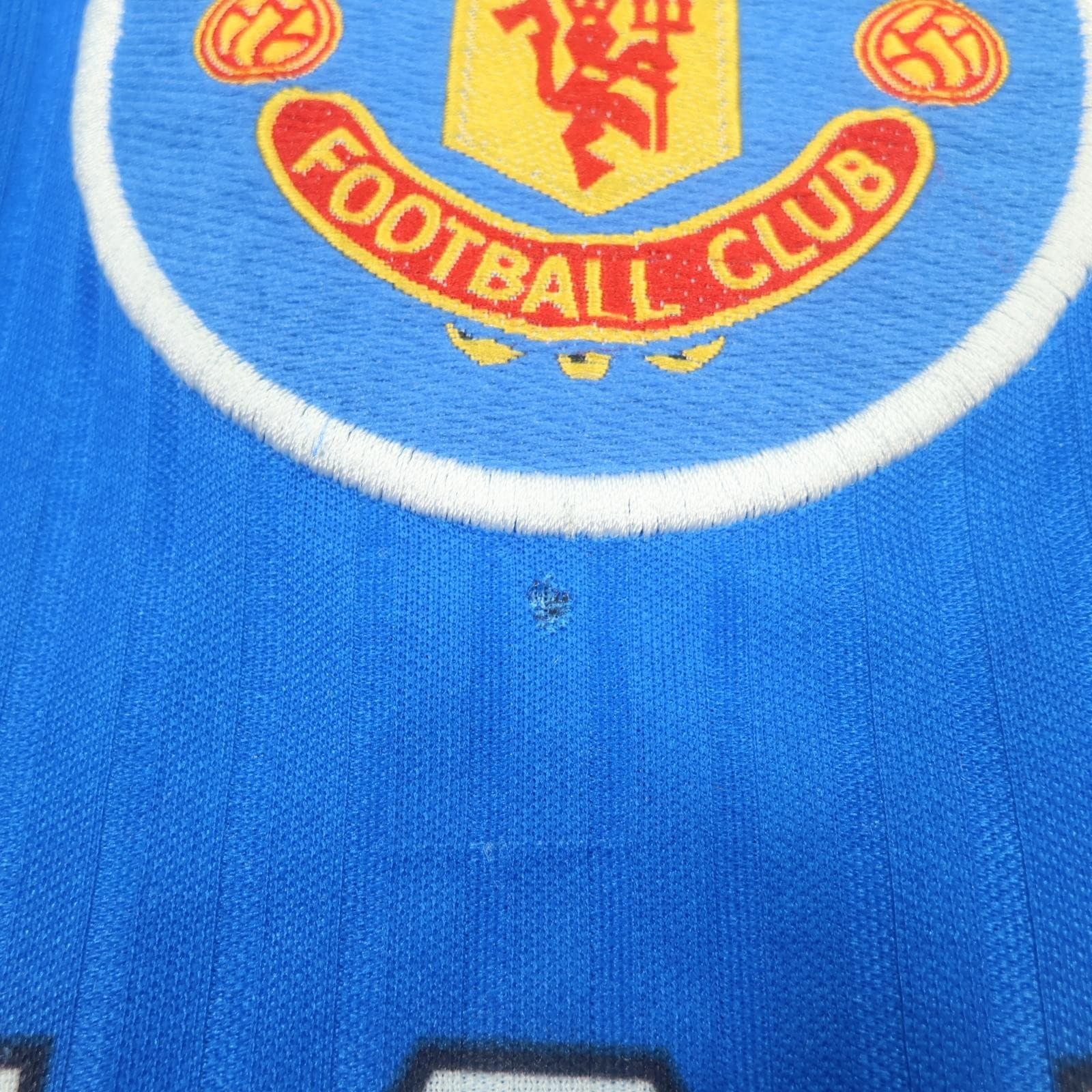 Vintage Manchester United Shirt Mens XL Blue EPL 1996 1998 Umbro Sharp 90s photo 6