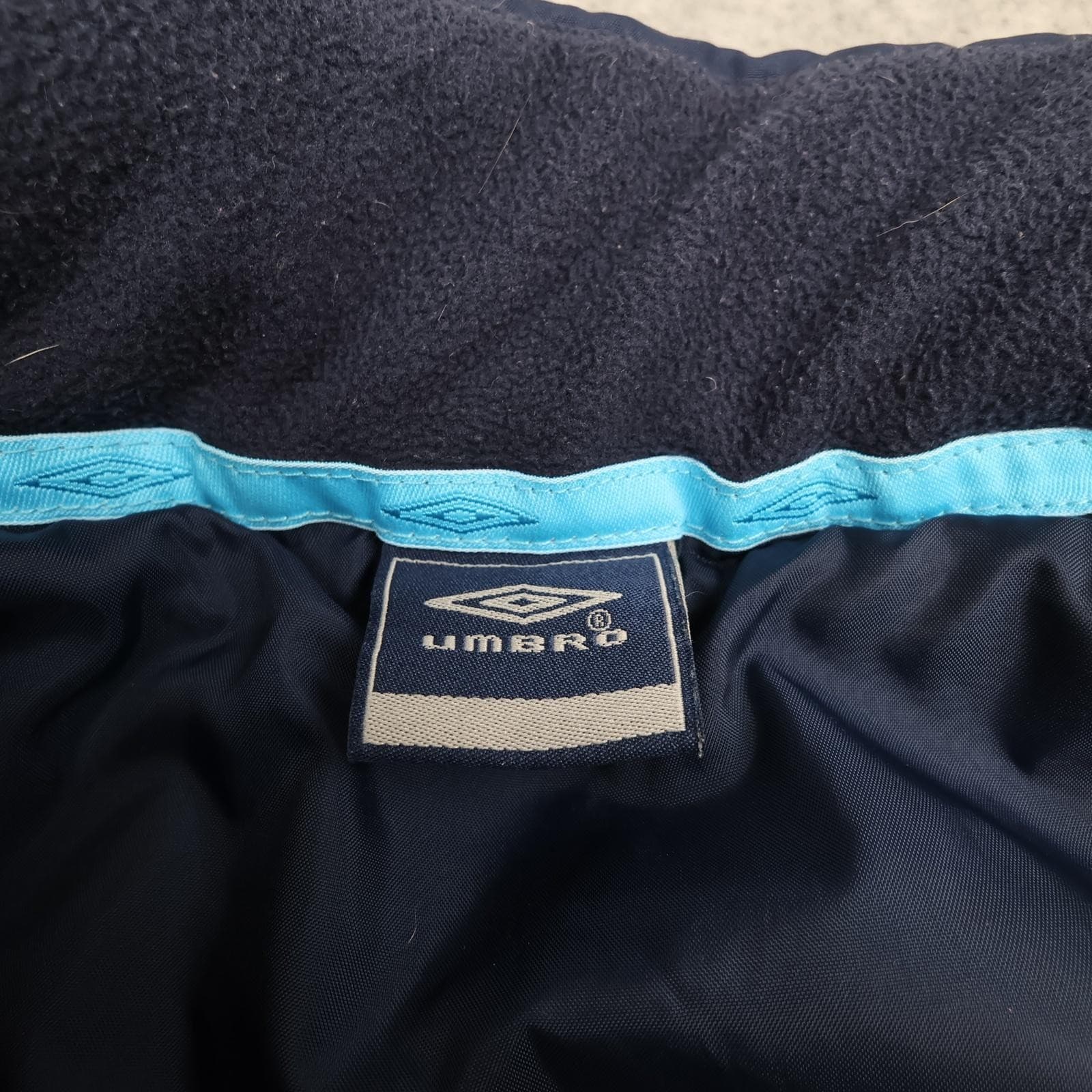 West Bromwich Albion Jacket Mens Large Navy EPL Football Umbro Padded Coat photo 8