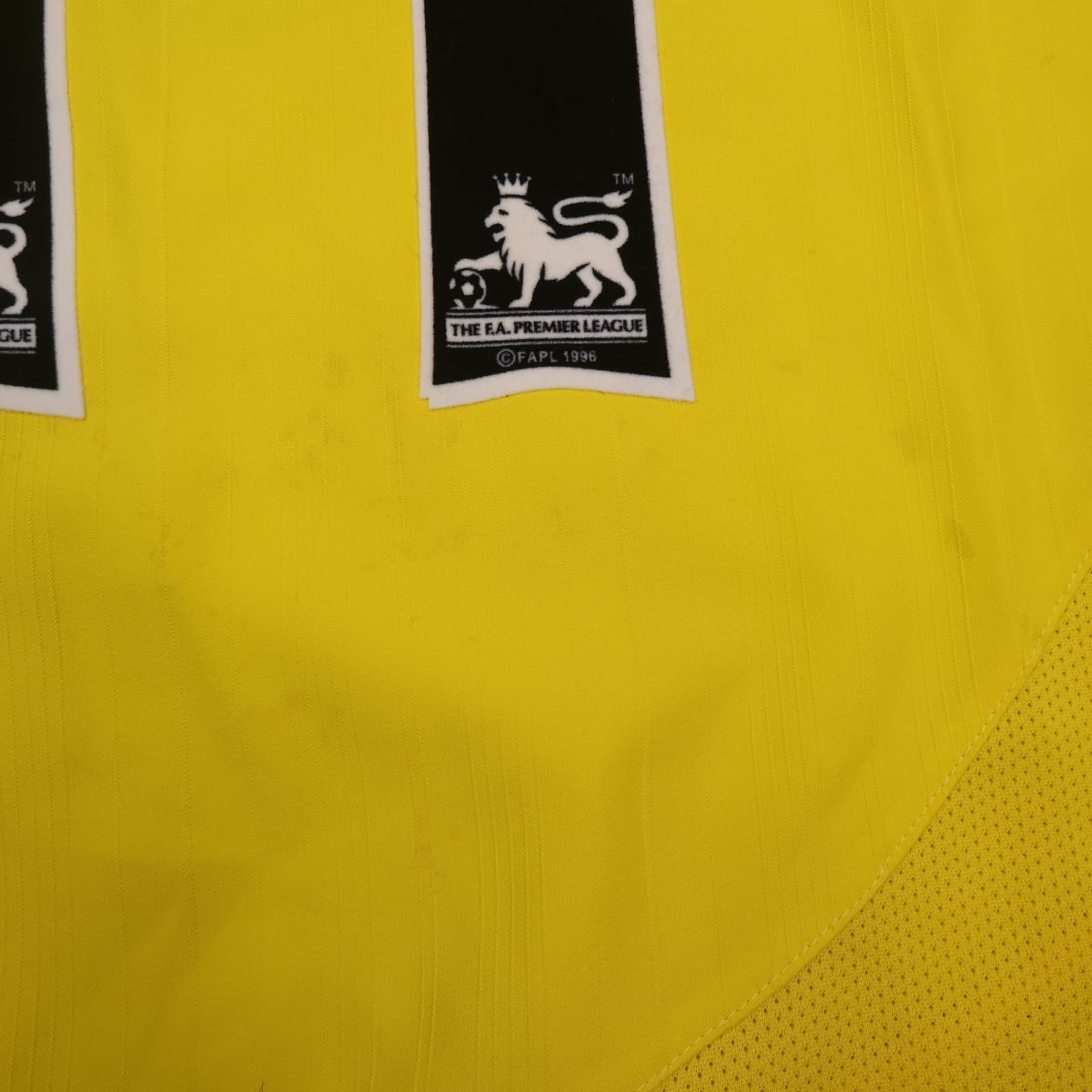Vintage Arsenal Shirt Yellow Away Kit Large 2003 2004 Nike Sylvain Wiltord O2 photo 17