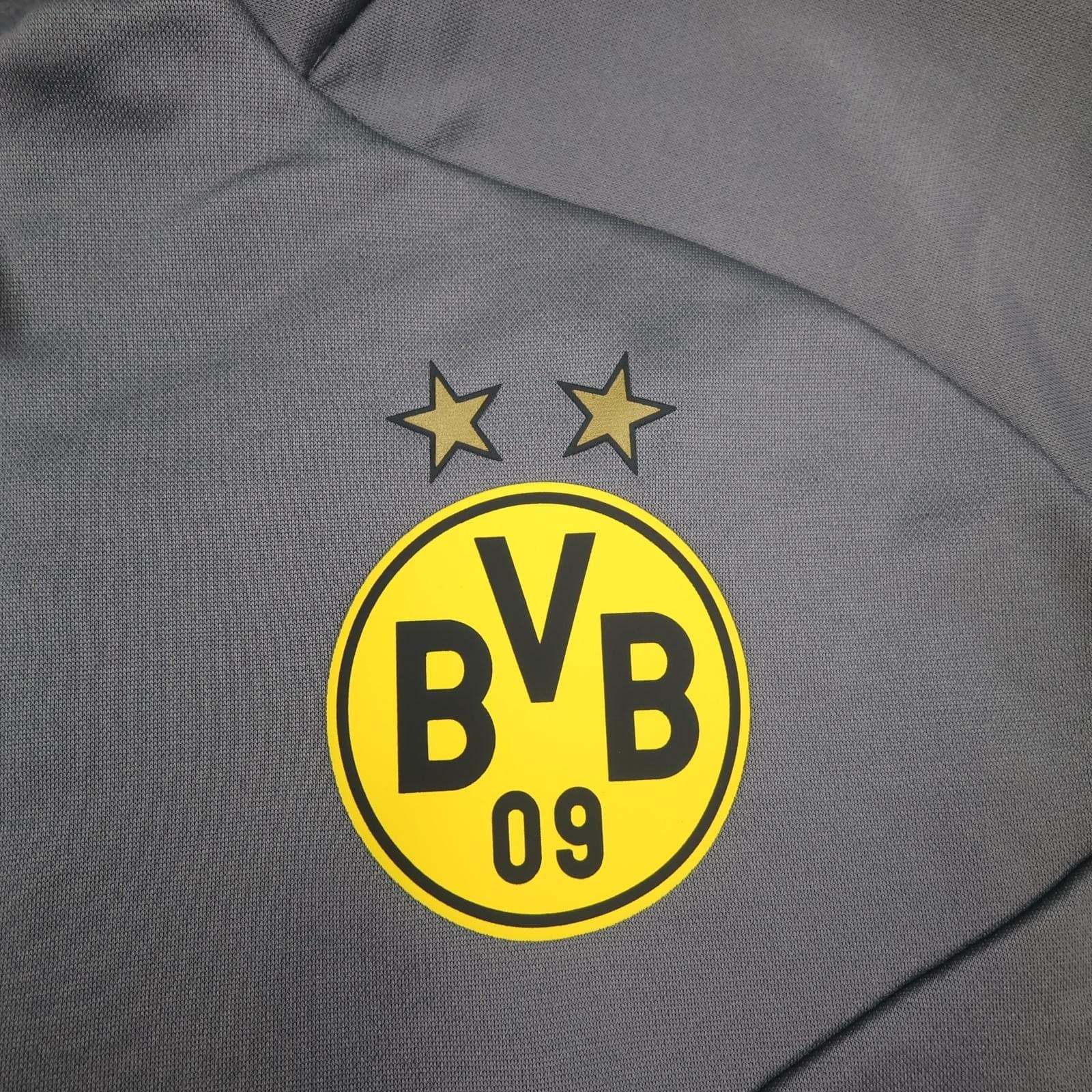 Borussia Dortmund Training Top Mens 2XL Grey Football Puma 1/4 Zip WarmCELL photo 3