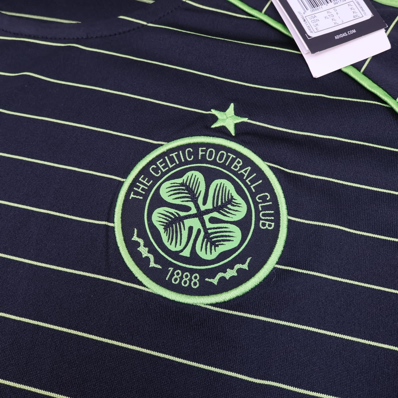 Celtic Shirt Mens XL Black Away SPFL Football Adidas Soccer Jersey 2024 2025 photo 4