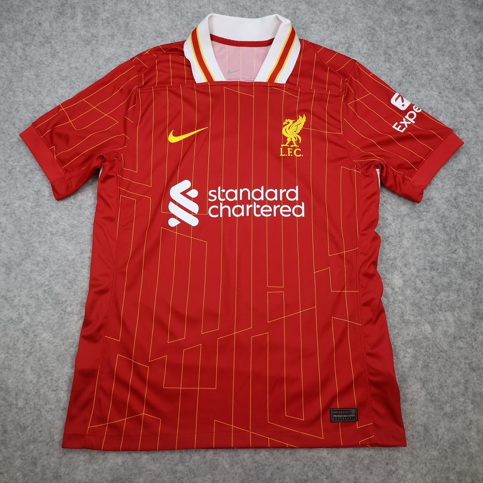 Liverpool Shirt Mens Medium Red Home 2024 2025 Soccer Nike Mo Salah 11 Jersey photo 2