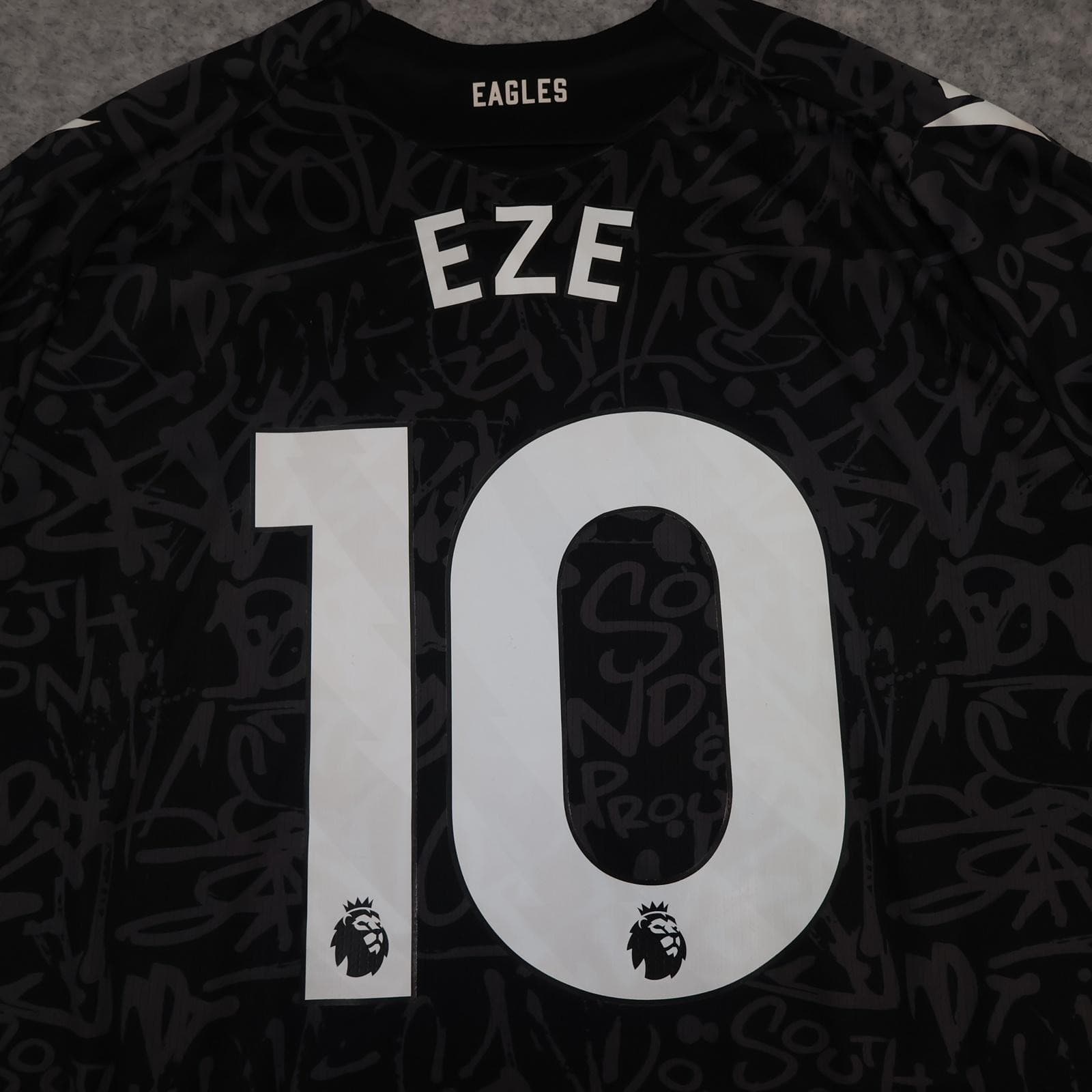 Crystal Palace Shirt Mens 3XL Black Third 2023 2024 Macron Cinch Eze 10 photo 2