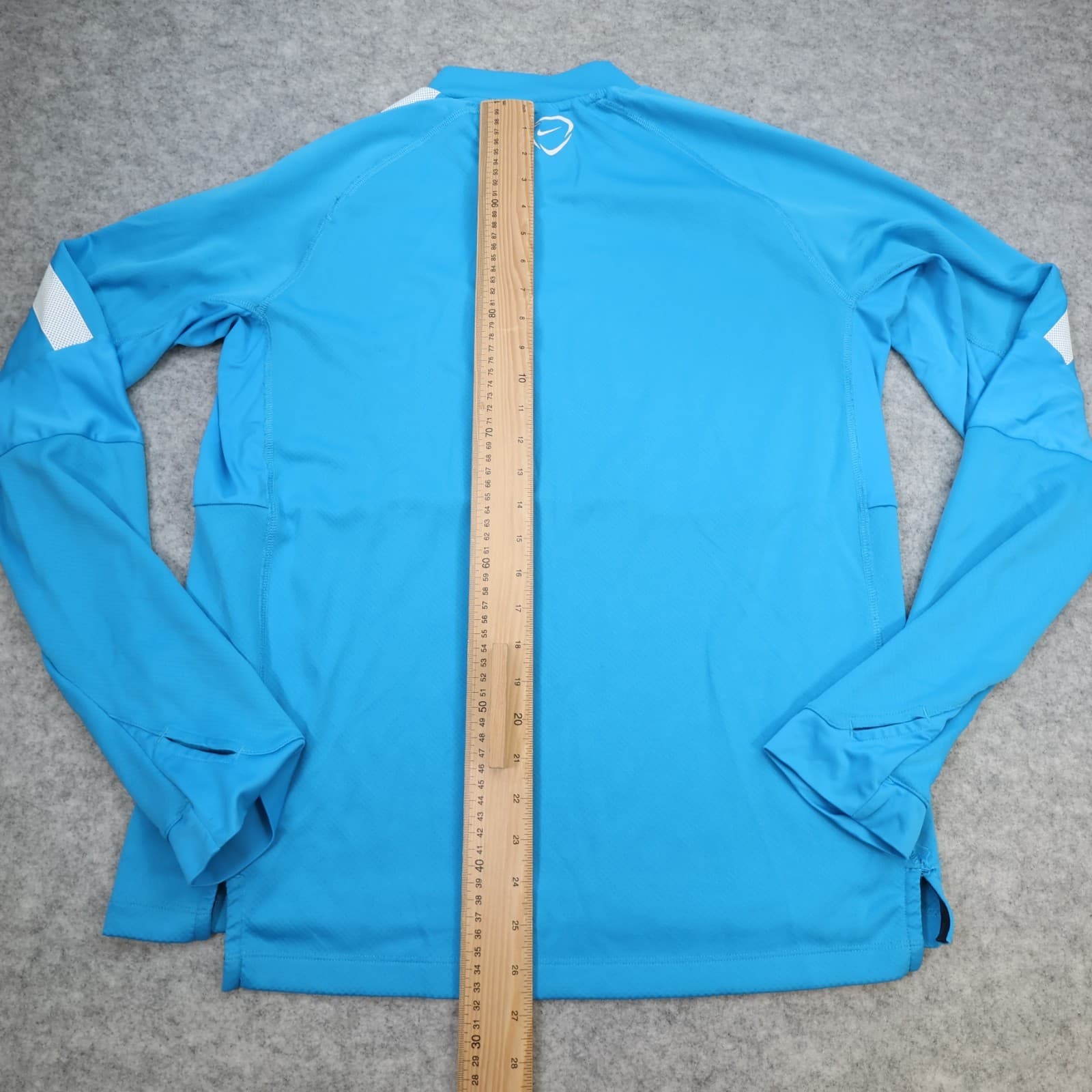 Manchester City Tracksuit Top Large Blue 2014 2015 1/4 Zip Nike Jacket MCFC photo 10