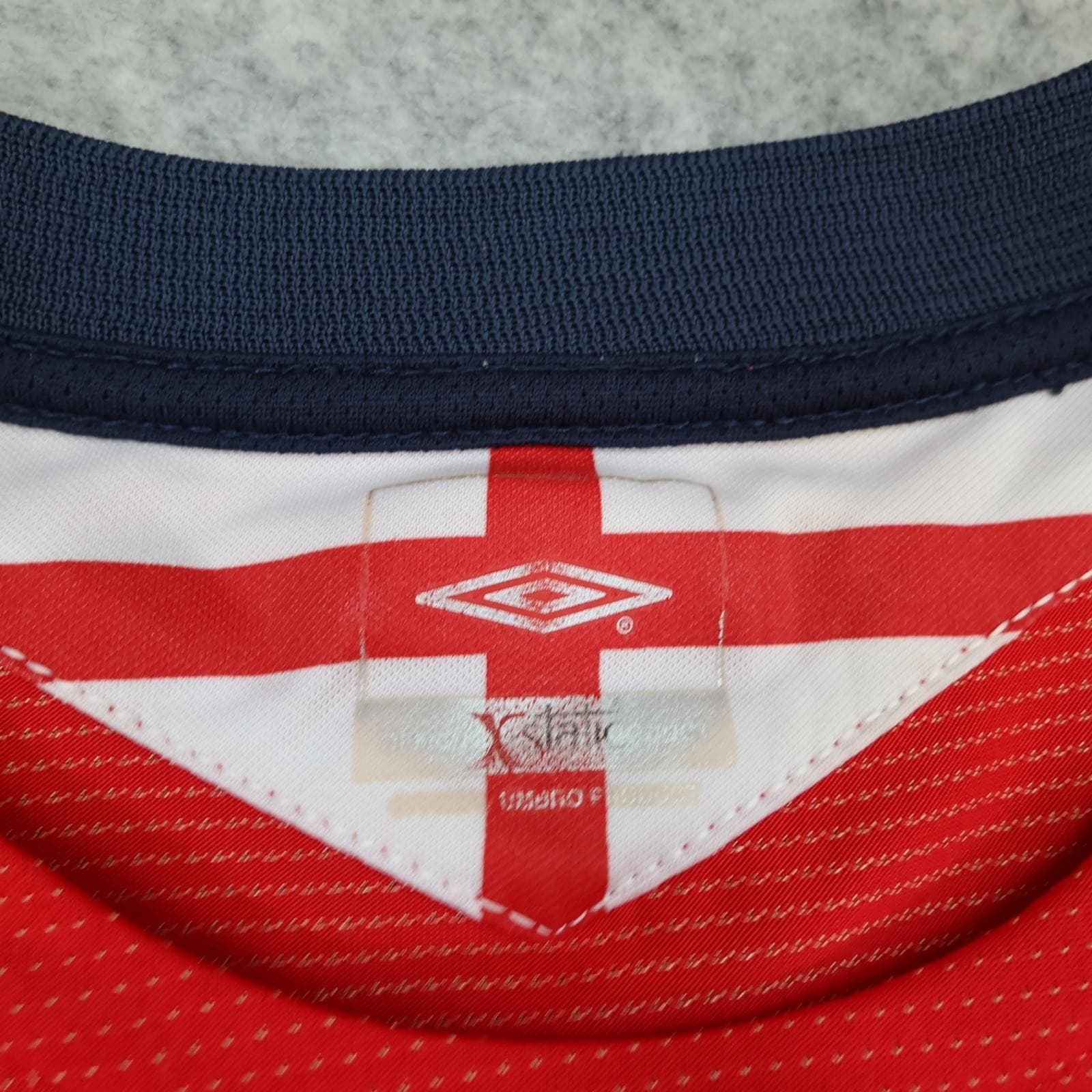 Vintage England Away Shirt Mens XL Red 2004 2006 Football Umbro David Beckham 7 photo 11
