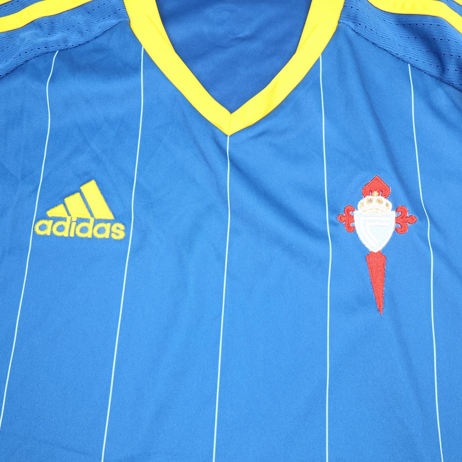Celta Vigo Shirt Mens Medium Blue Away 2016 2017 Football Adidas Soccer Jersey photo 3