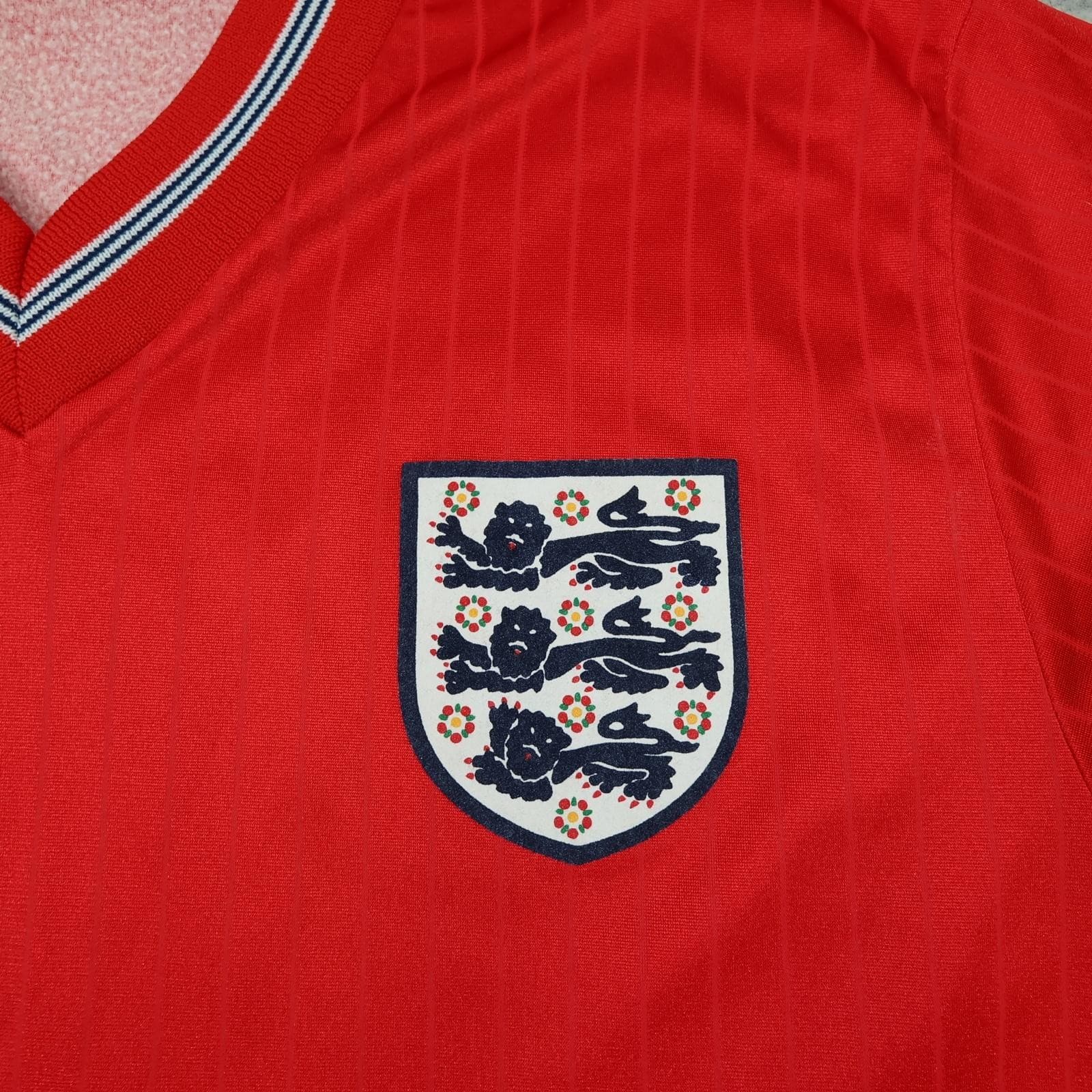 Vintage England Away Shirt Mens Medium Red 1984 1987 Umbro Made In England photo 3