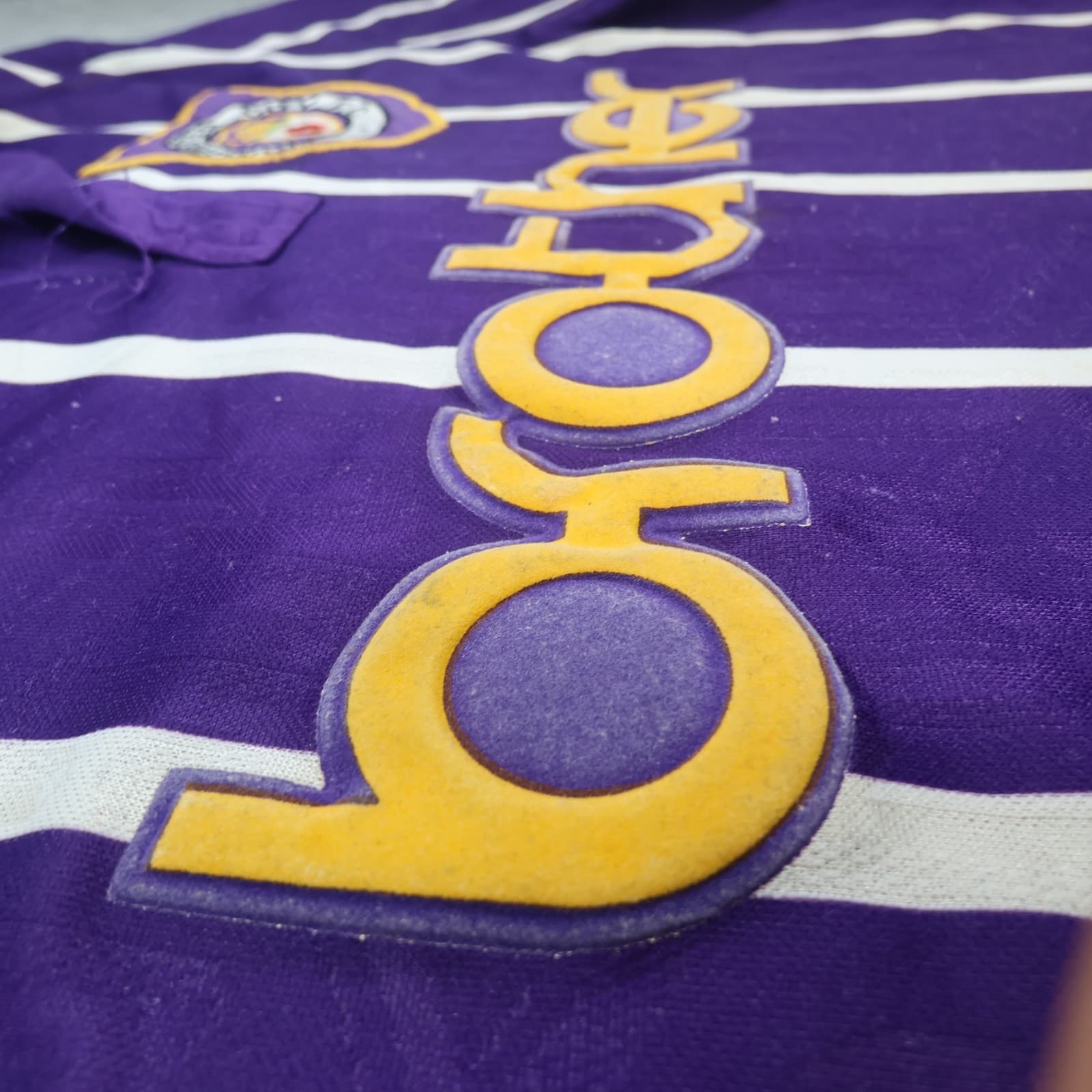 Vintage Manchester City Shirt Large Purple Home Kit 1993 1994 Umbro Jersey 90s photo 8