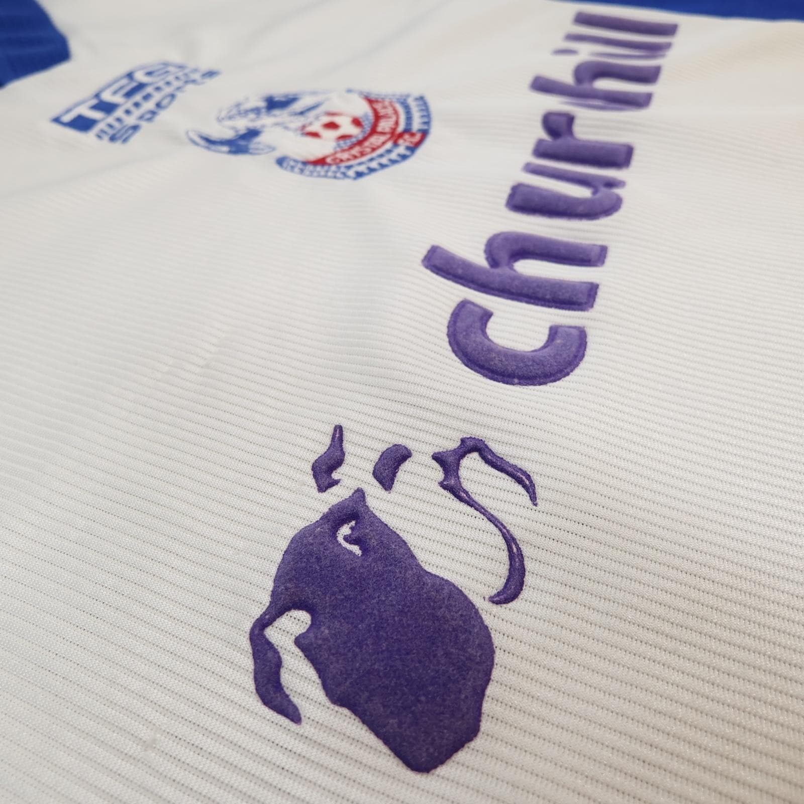 Vintage Crystal Palace Away Shirt Mens 2XL White 1999 2000 TFG Churchill photo 5