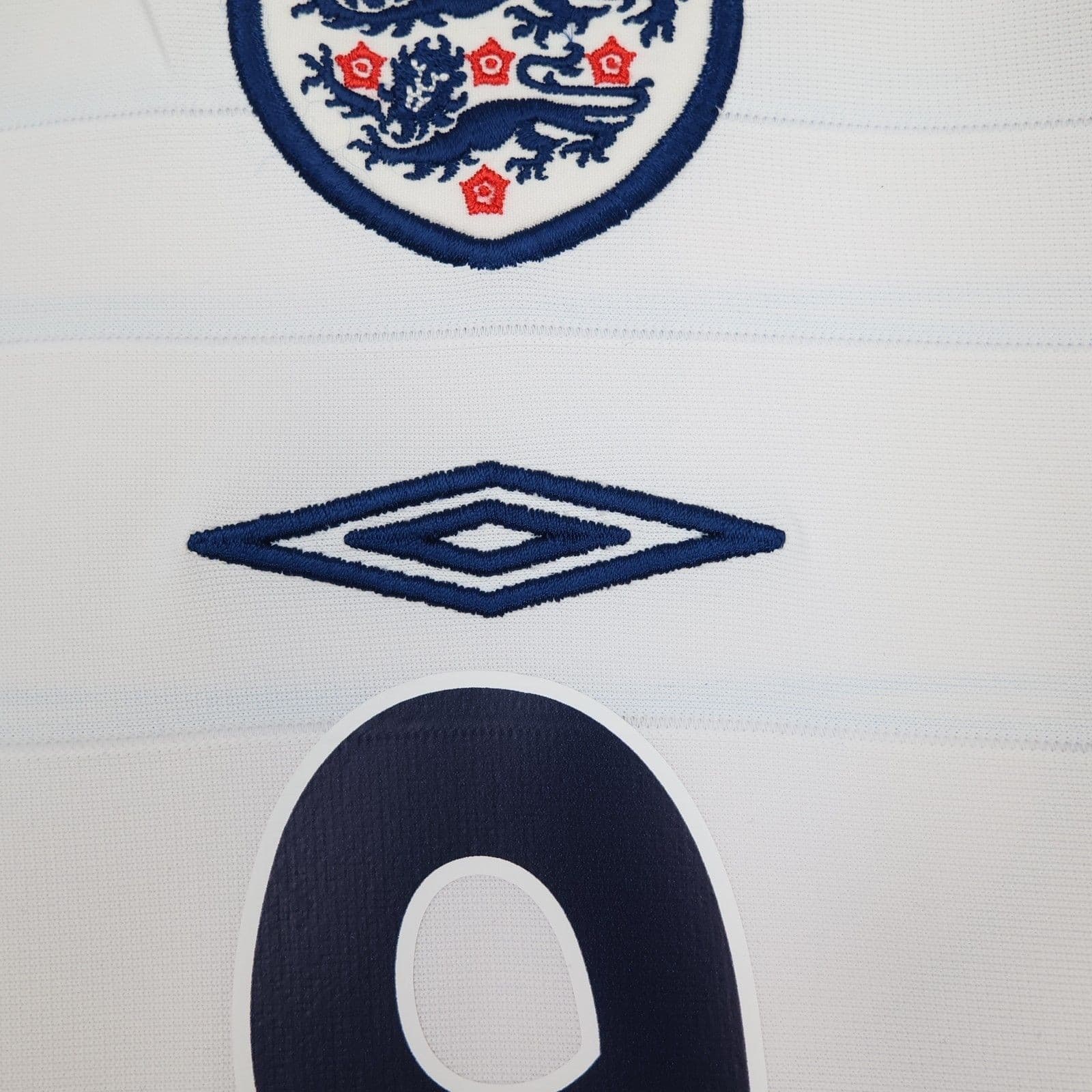 England Football Shirt 2XL White Home Kit Umbro 2003 2005 Wayne Rooney photo 8