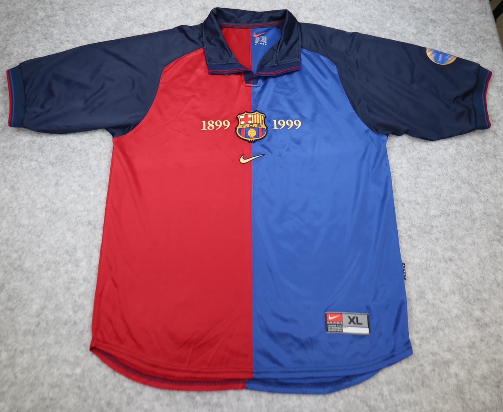 Vintage Barcelona Shirt Extra Large Red Home Kit 1999 2000 Nike Soccer Jersey