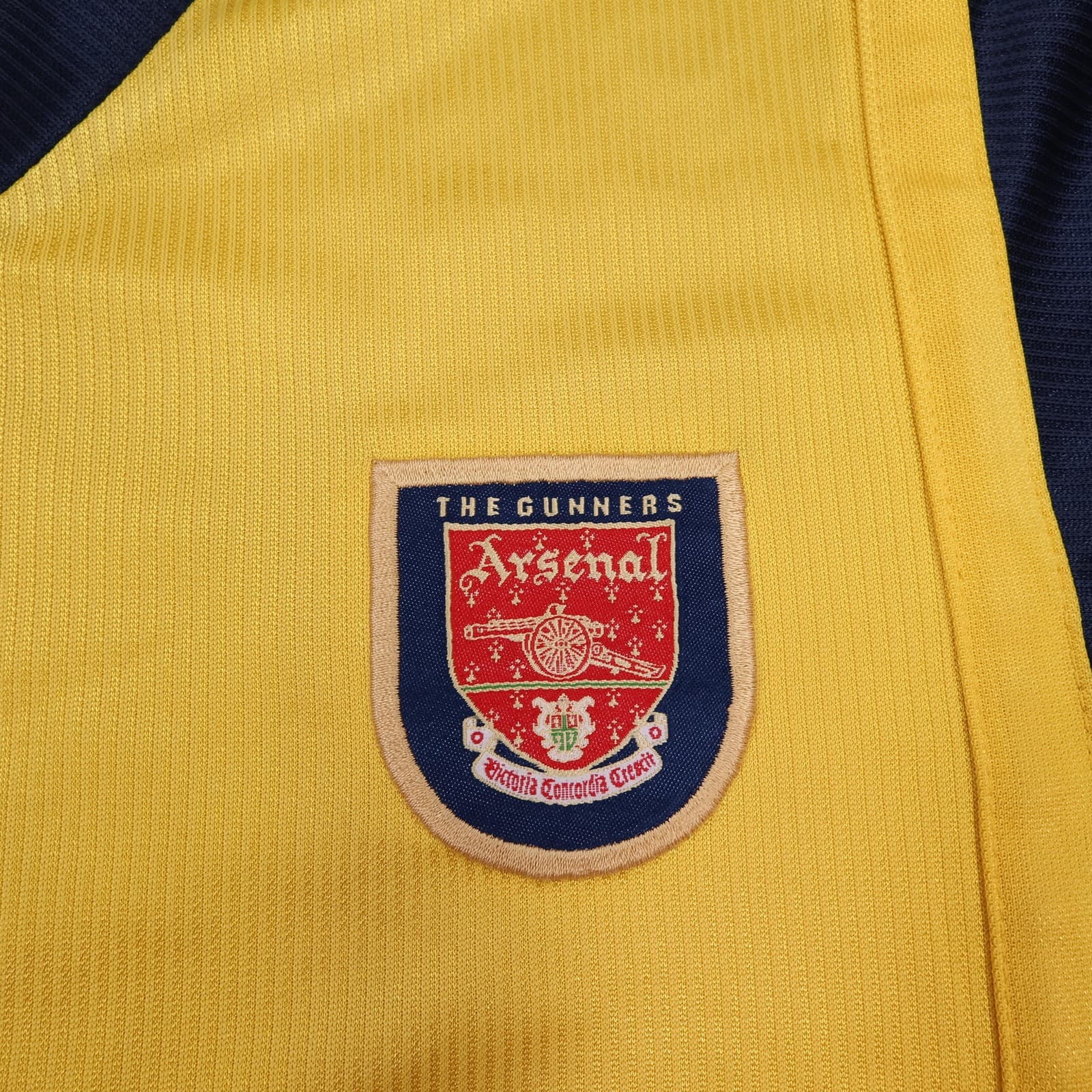 Vintage Arsenal Shirt Kids Large Yellow Away 2000 2002 Sega Jersey Nike photo 4