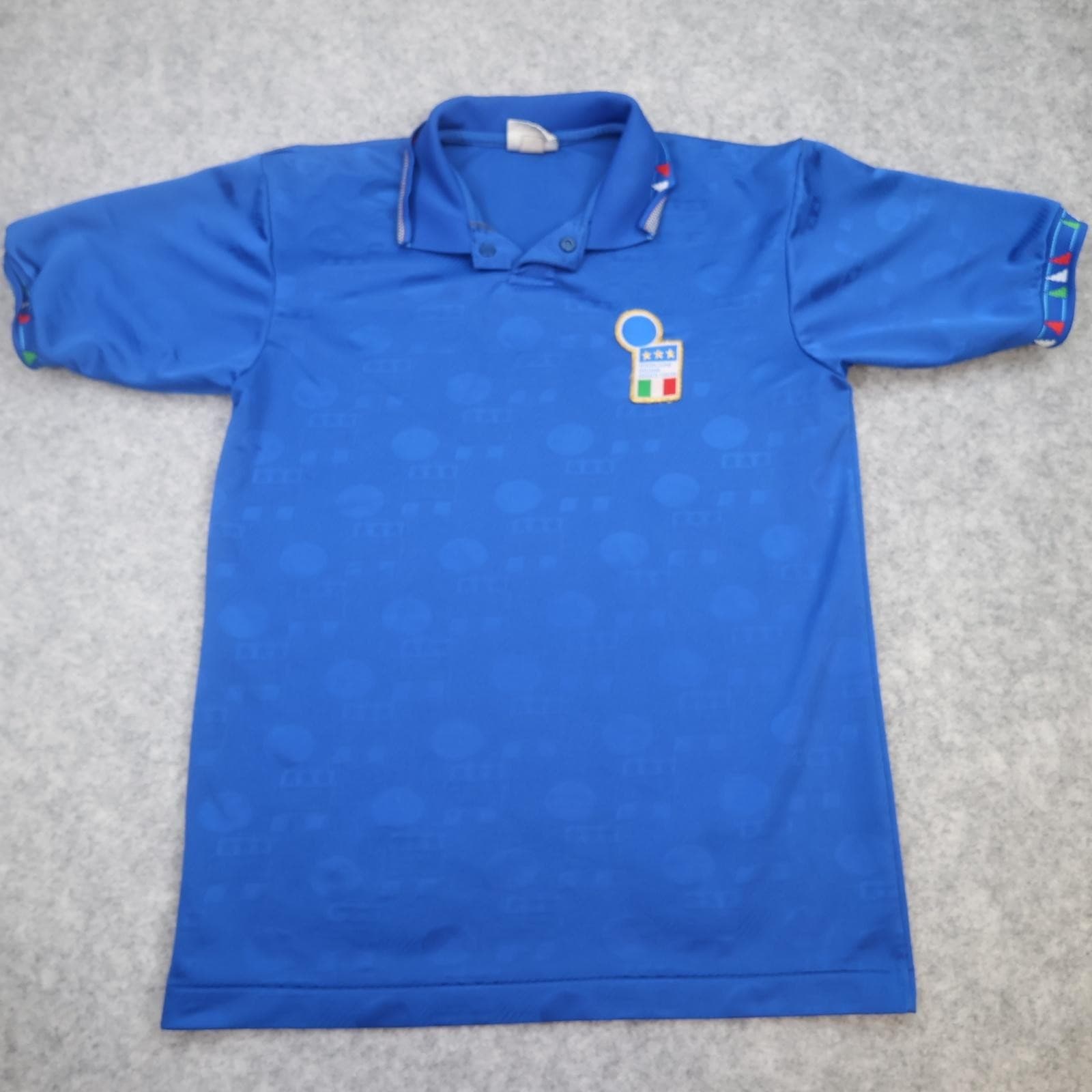 Vintage Italy Home Shirt Mens Small Blue Football Diadora 90s Jersey 1992 1993